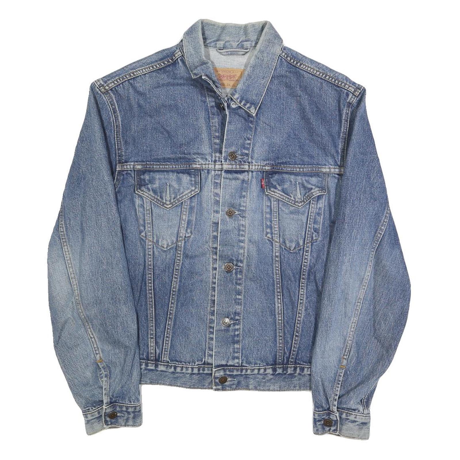 LEVI'S Womens Blue Denim Jacket XL Cotton Blend Classic Button Front Refurbished - N/A refurbished available on Cerqular