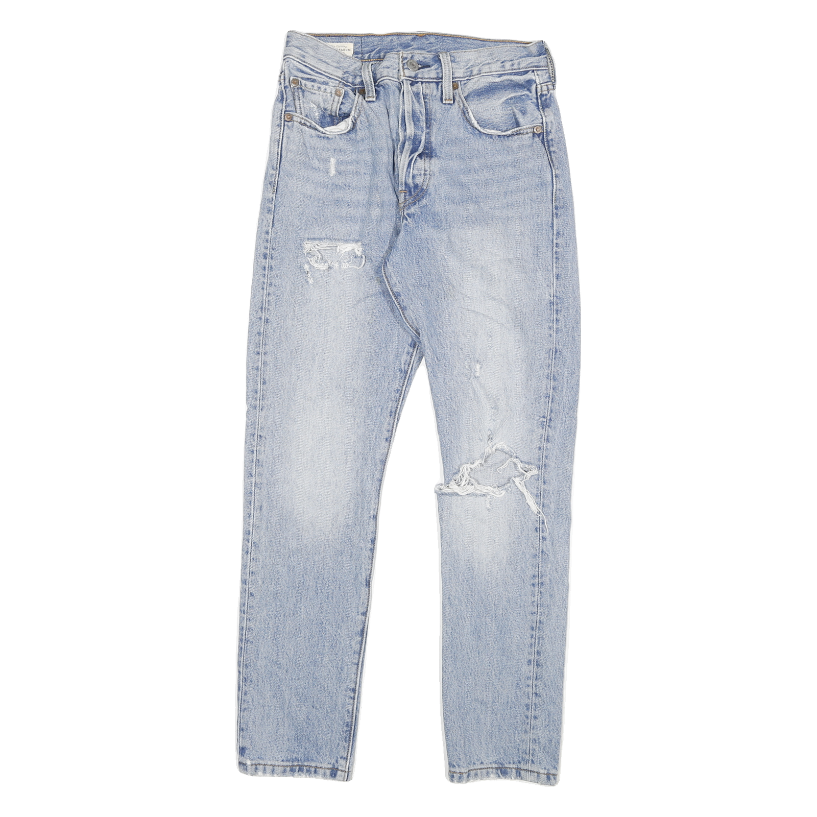 LEVI'S 501S Womens Jeans Blue Classic Straight Denim Stone Wash W25 L28 Refurbished - N/A refurbished available on Cerqular