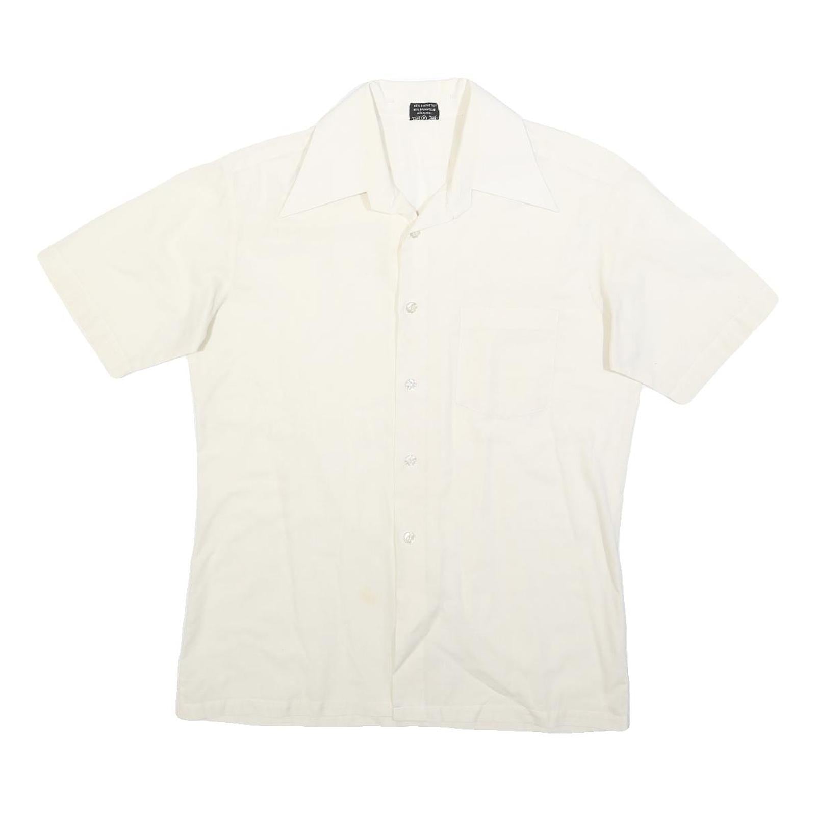 Buy HALEMAN Mens Cream Shirt Cotton Blend M Button Front Casual Style Refurbished - $16.89 HALEMAN Mens Cream Shirt Cotton Blend M Button Front Casual Style Refurbished - N/A refurbished available on Cerqular