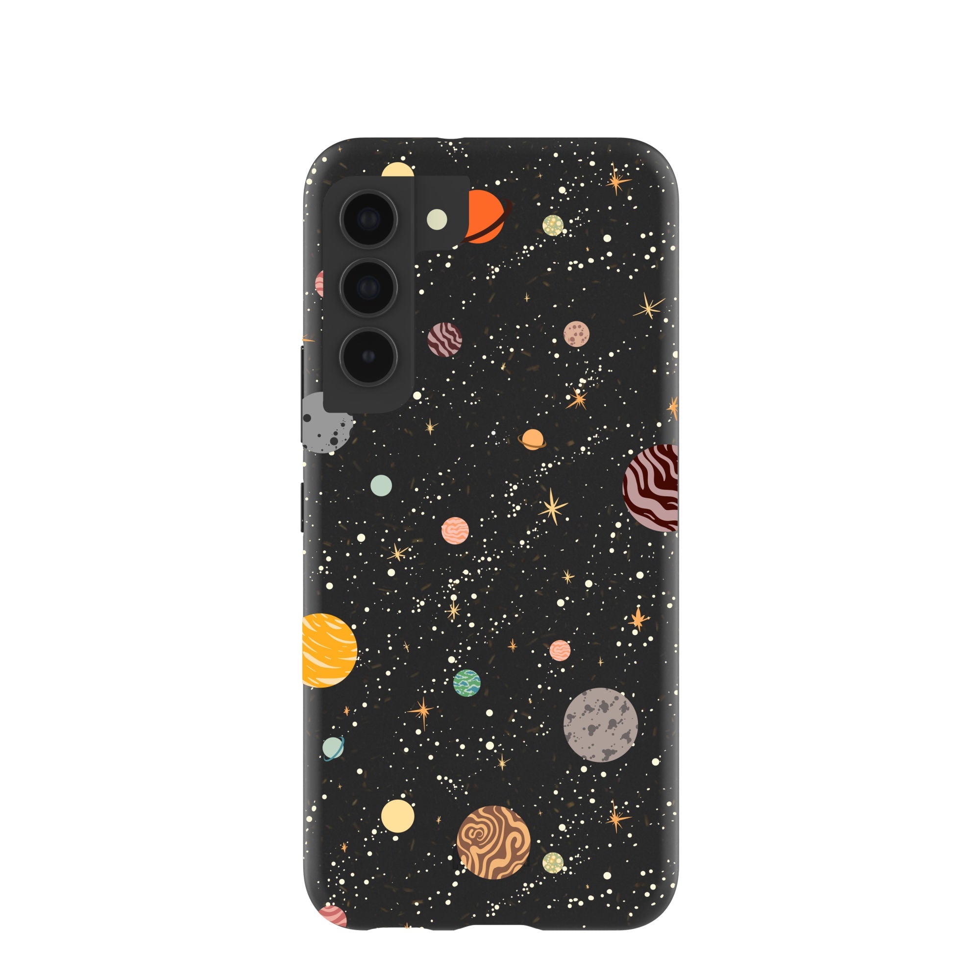 Black Galactic Glow Samsung Galaxy S22 Case Refurbished - Pela Case refurbished available on Cerqular