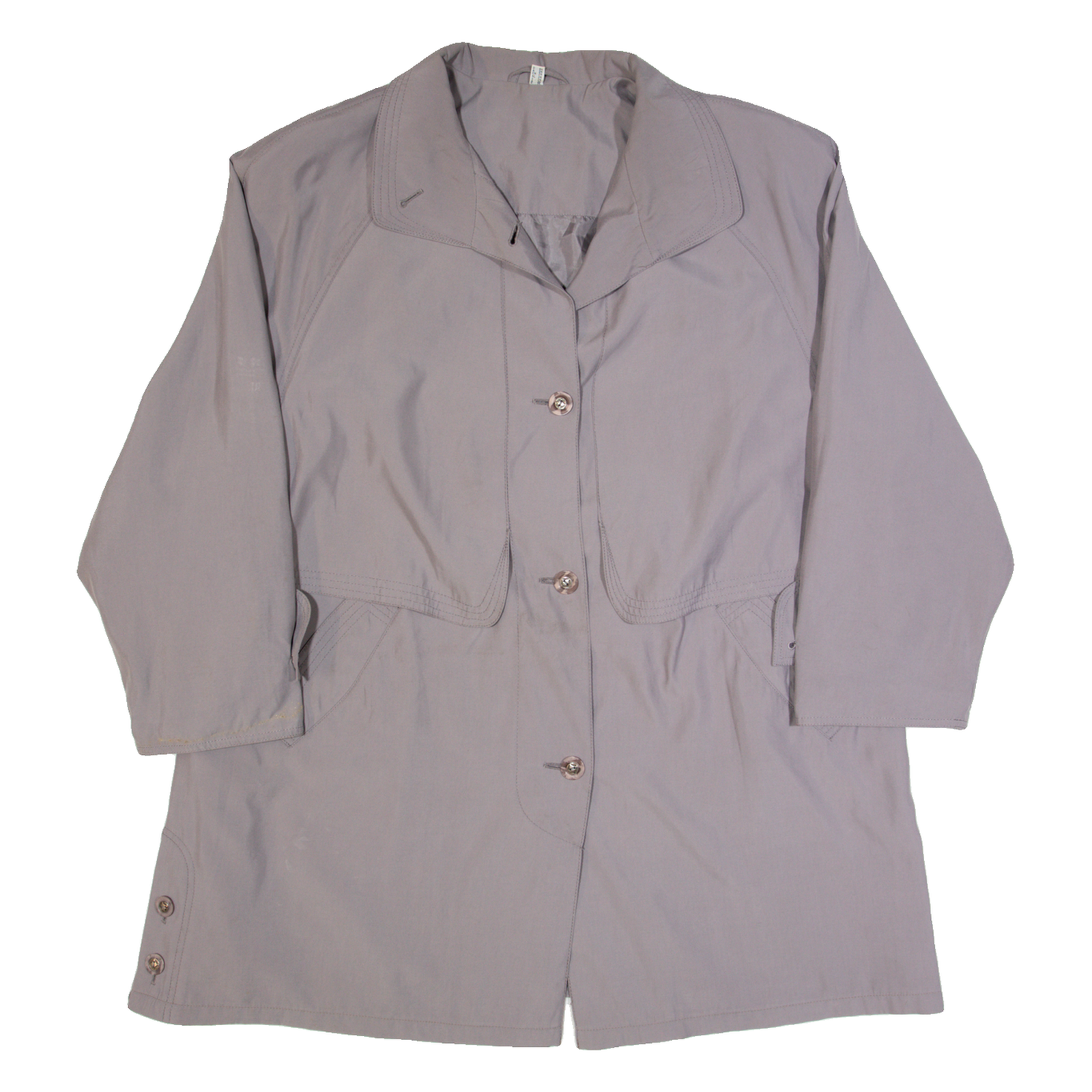 Womens Trench Coat Grey XL Refurbished - N/A refurbished available on Cerqular
