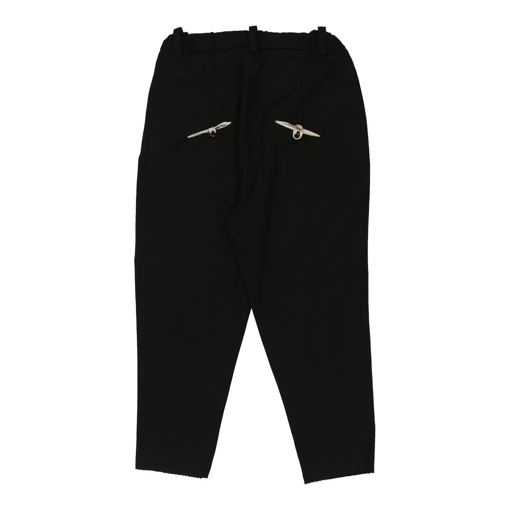 Wendy Trendy Trousers - Small Black Cotton Refurbished - Thrifted (note: this is a term often used to describe second- refurbished available on Cerqular