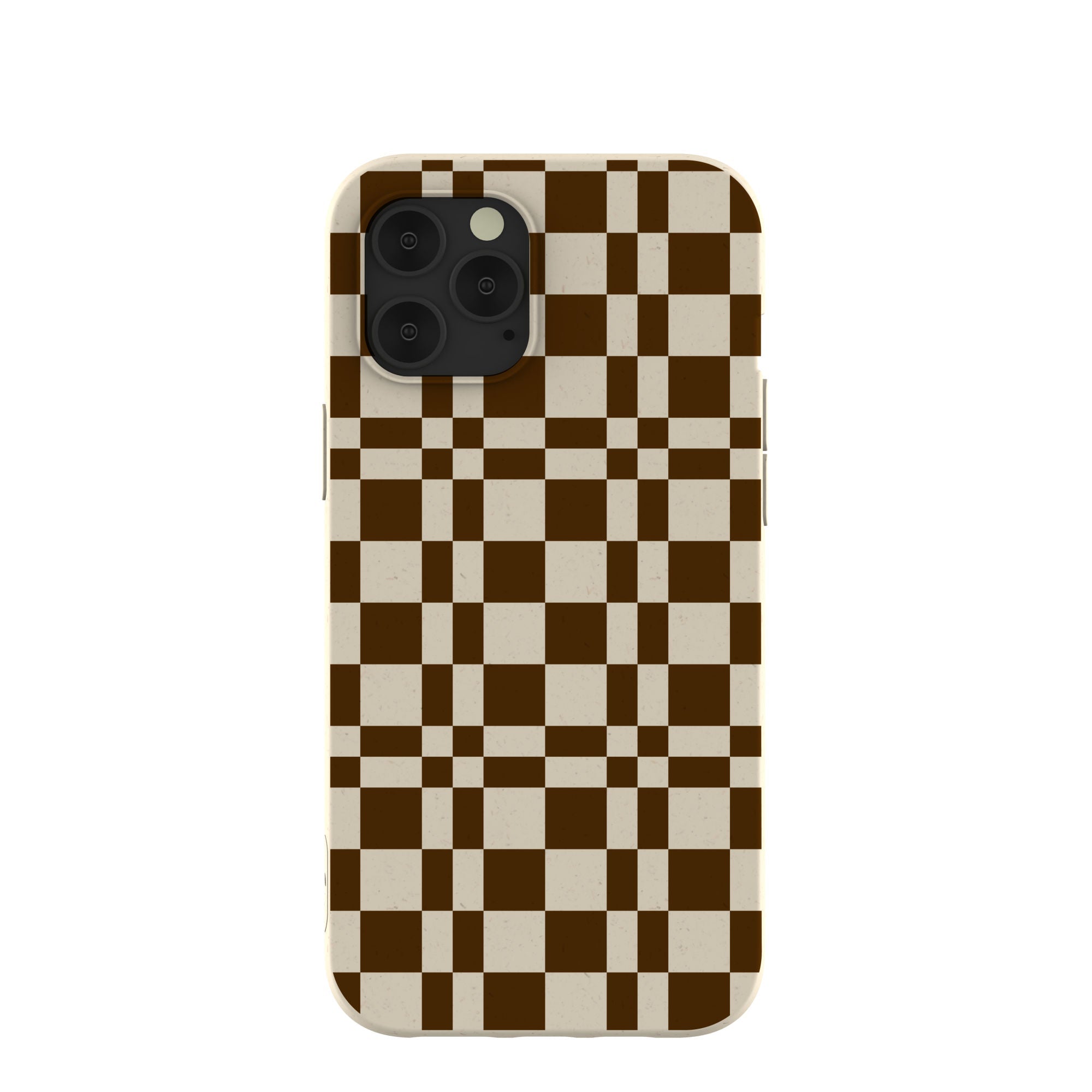 London Fog Chestnut Checkers iPhone 12 Pro Max Case Refurbished - Pela Case refurbished available on Cerqular