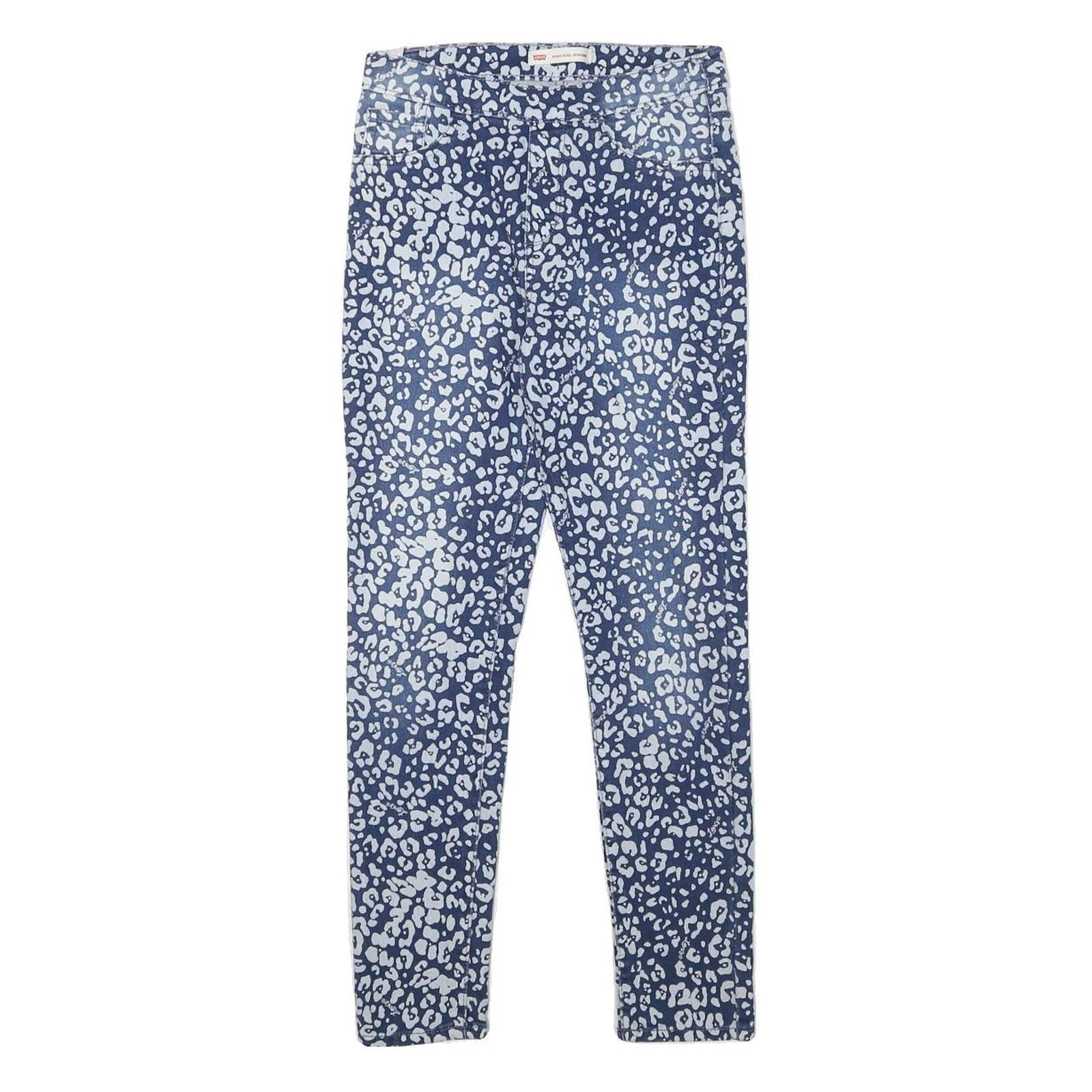LEVI'S Womens Jeans Blue Slim Skinny Denim Leopard Print W25 L25 Stylish Refurbished - N/A refurbished available on Cerqular