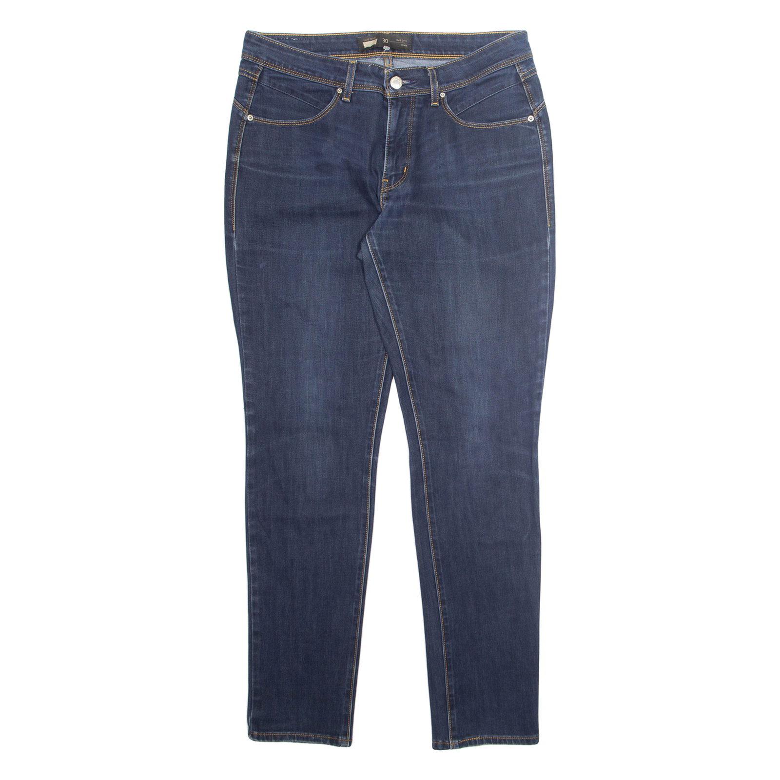 LEVI'S Womens Jeans Blue Regular Tapered Stone Wash W30 L32 Refurbished - N/A refurbished available on Cerqular