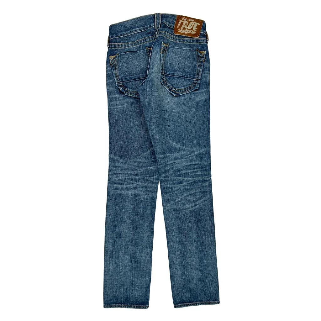 Made In Usa True Religion Jeans - 30W UK 8 Blue Cotton Refurbished - Thrifted (note: this is a term often used to describe second- refurbished available on Cerqular
