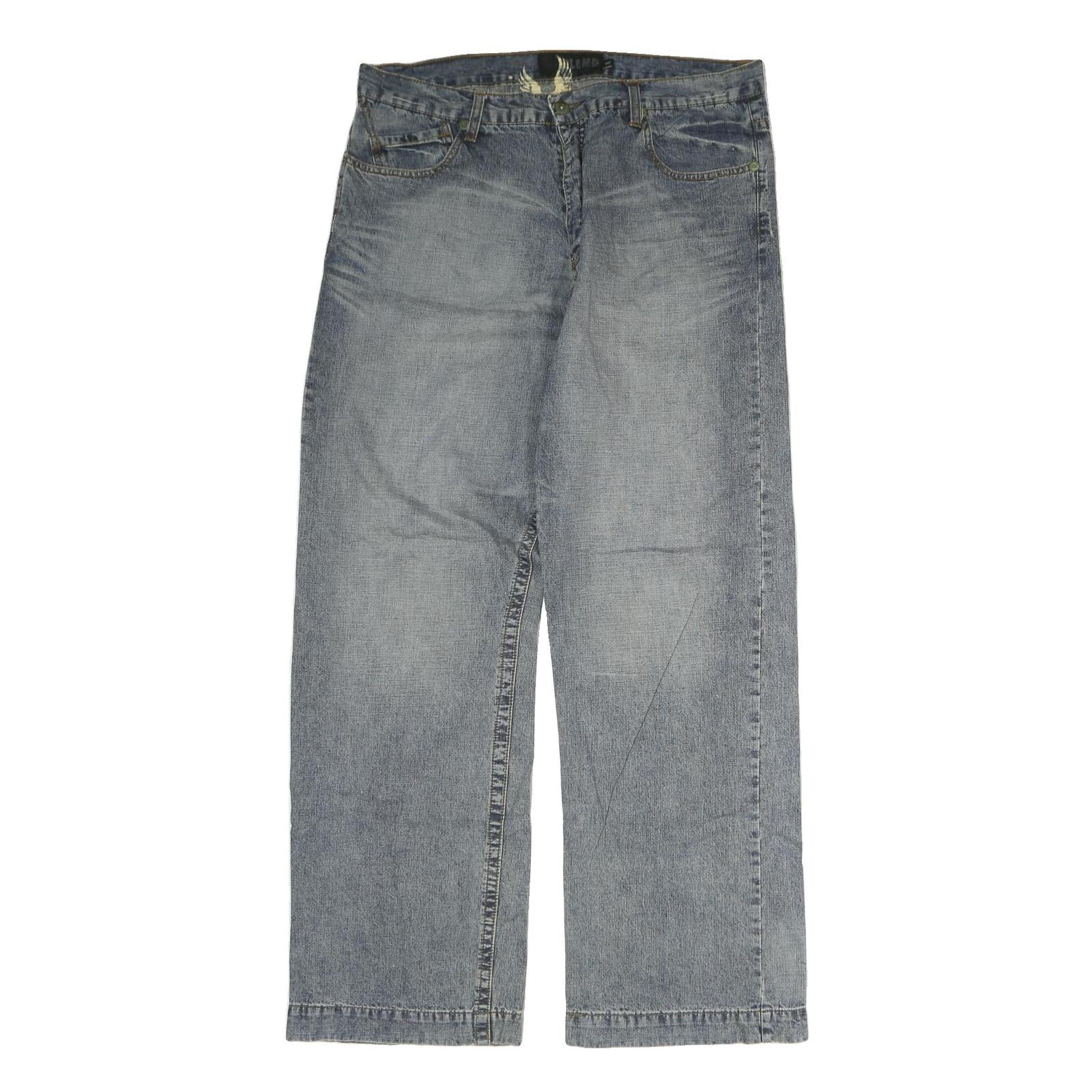 BLEND Mens Regular Fit Blue Denim Jeans W36 L32 Classic Cotton Zip Closure Refurbished - N/A refurbished available on Cerqular