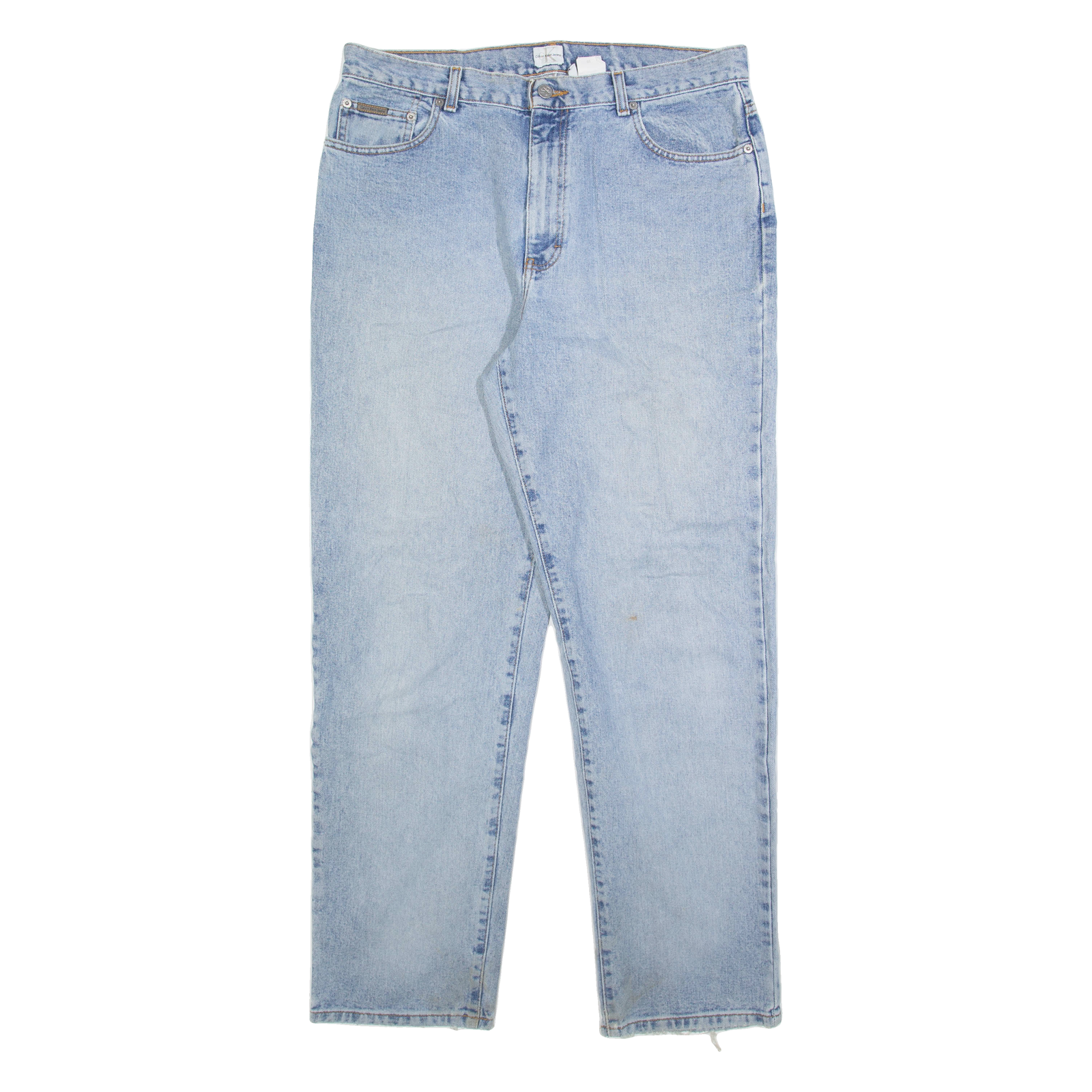 CALVIN KLEIN JEANS Womens Jeans Blue Regular Straight W34 L31 Refurbished - N/A refurbished available on Cerqular