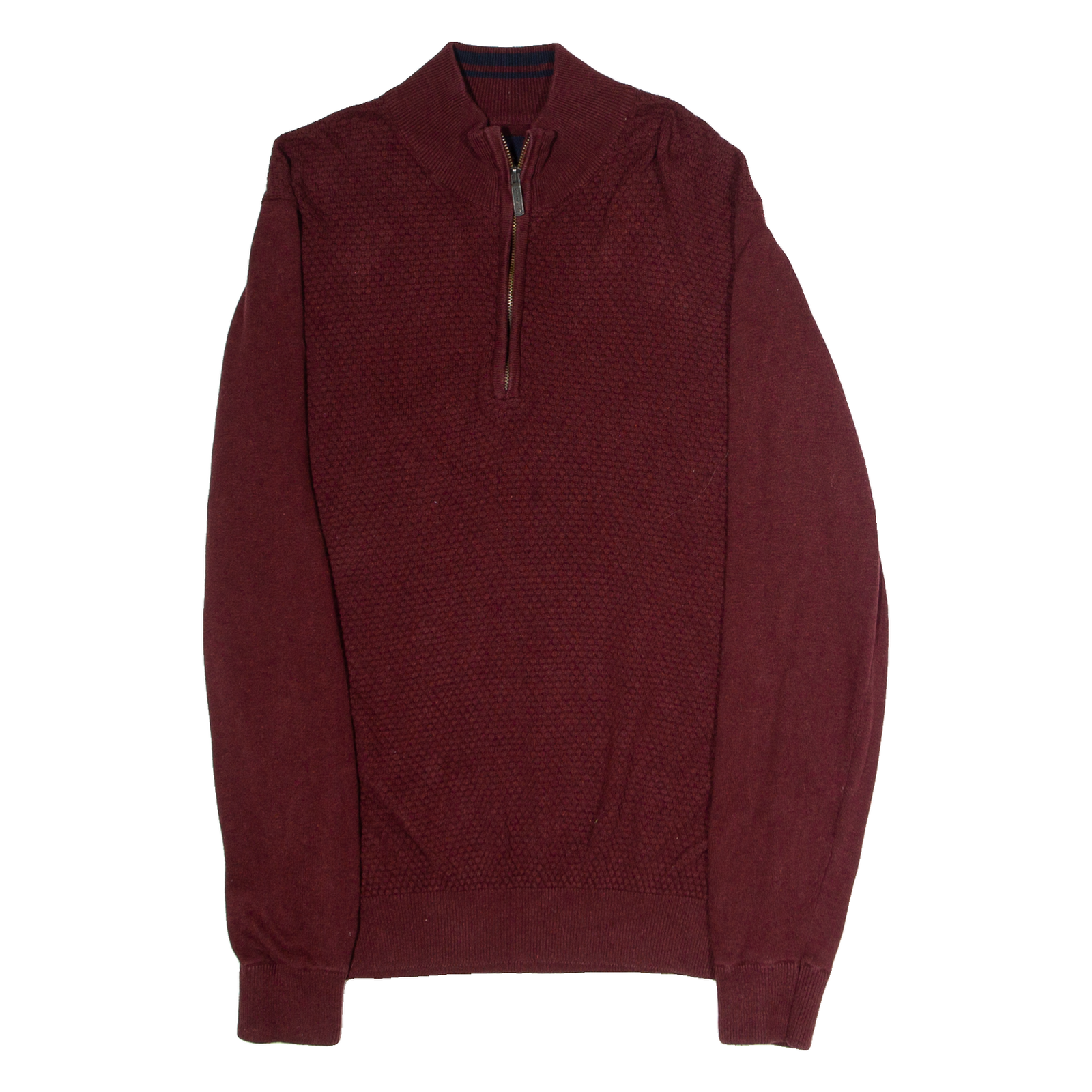 Buy BEN SHERMAN Mens Jumper Maroon 1/4 Zip Waffle Knit M Refurbished - $36.39 BEN SHERMAN Mens Jumper Maroon 1/4 Zip Waffle Knit M Refurbished - N/A refurbished available on Cerqular