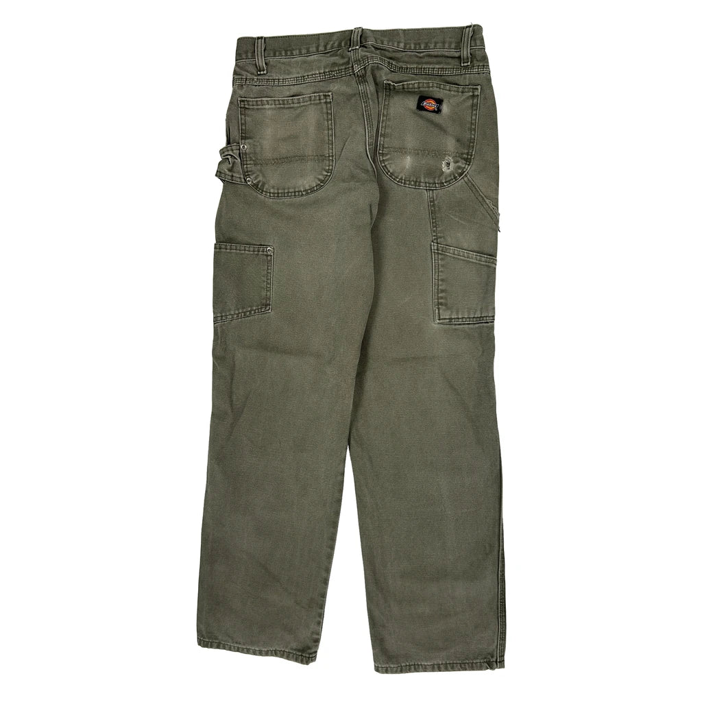 Dickies Carpenter Trousers - 31W 30L Grey Cotton Refurbished - Thrifted (note: this is a term often used to describe second- refurbished available on Cerqular