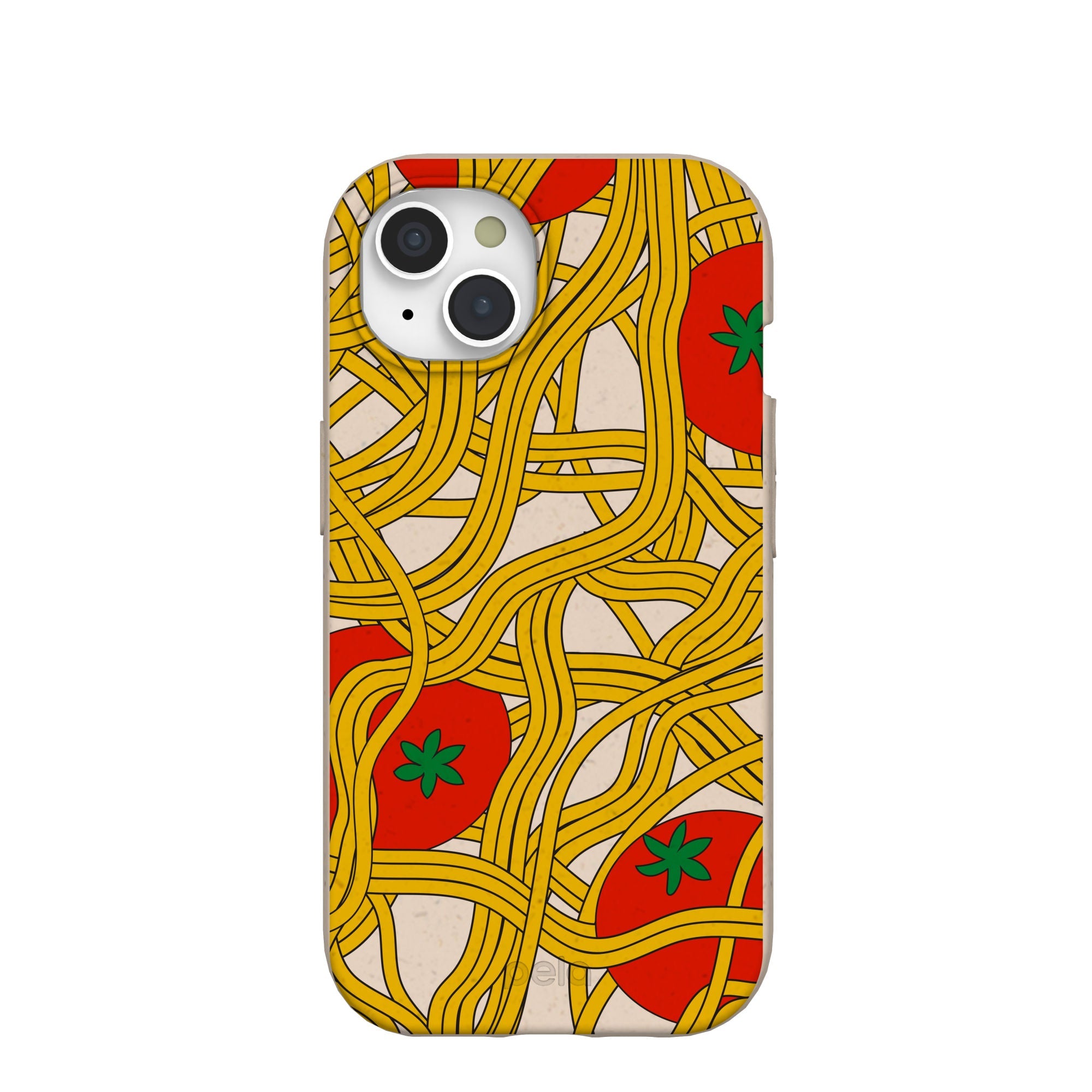 Seashell Spaghetti Splash iPhone 15 Case Refurbished - Pela Case refurbished available on Cerqular