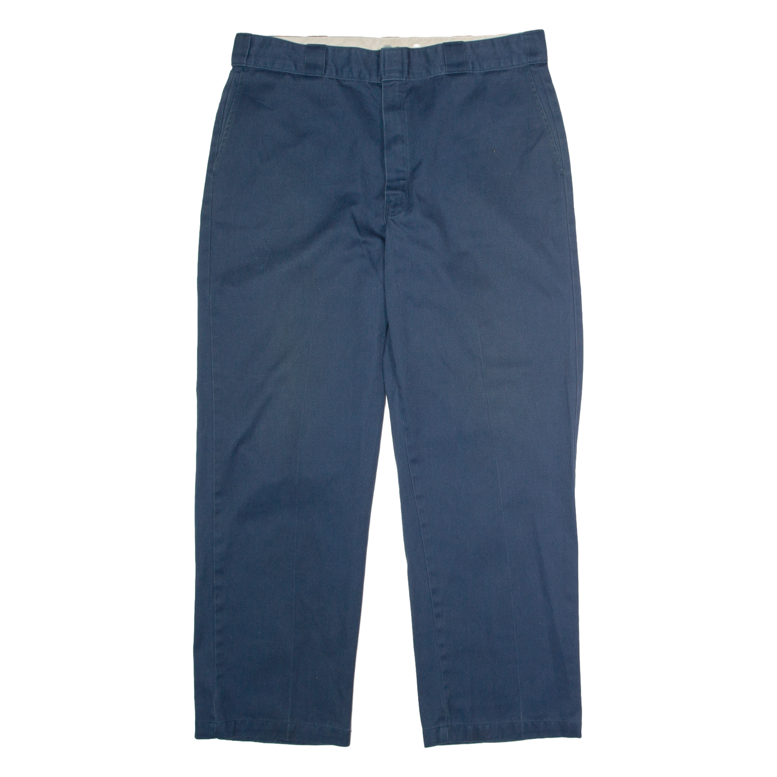 DICKIES Workwear Mens Twill Trousers Blue Regular Straight W38 L30 Refurbished - N/A refurbished available on Cerqular