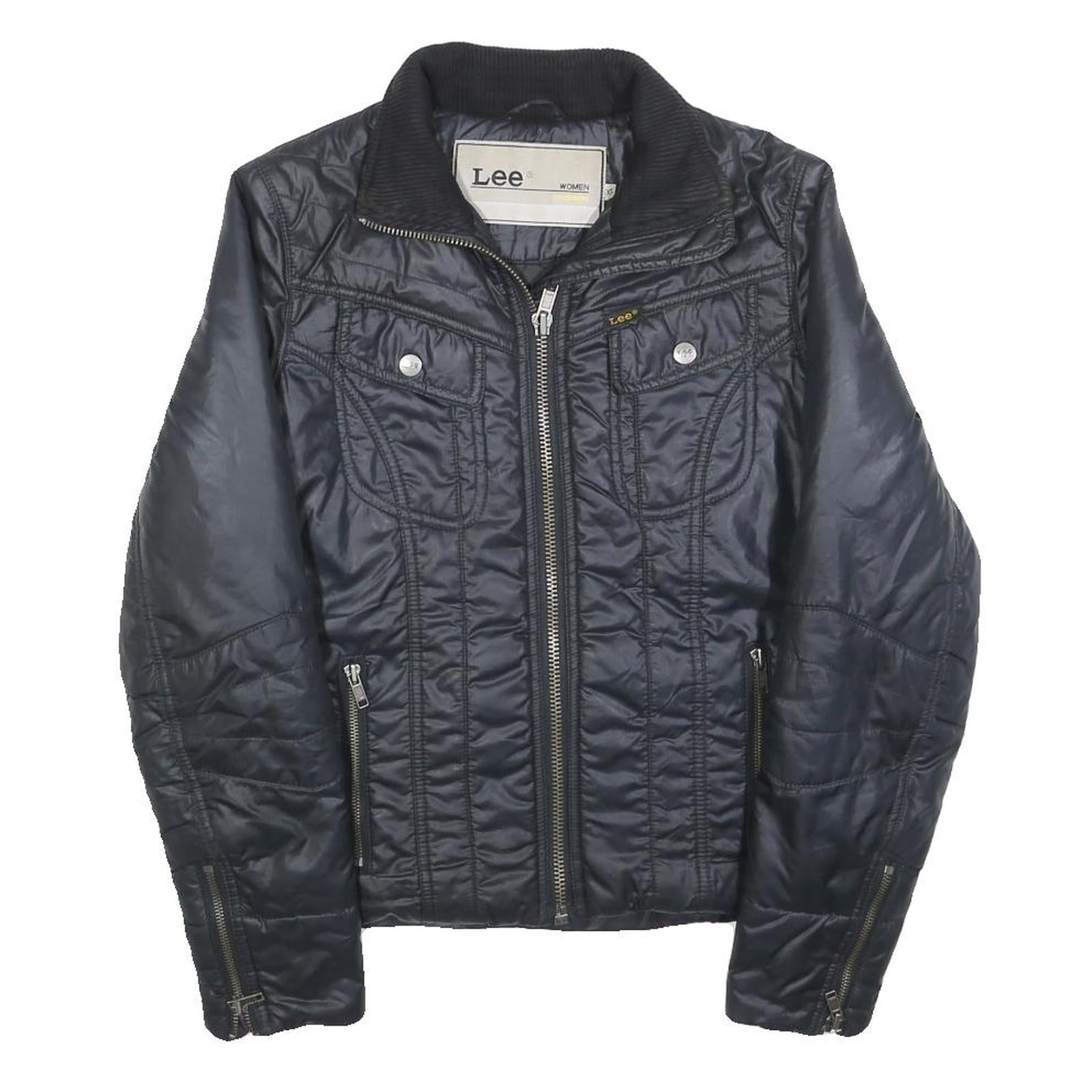 Buy LEE Womens Black Jacket XS Polyester Blend Quilted Zip Pockets Casual Wear Refurbished - $49.39 LEE Womens Black Jacket XS Polyester Blend Quilted Zip Pockets Casual Wear Refurbished - N/A refurbished available on Cerqular