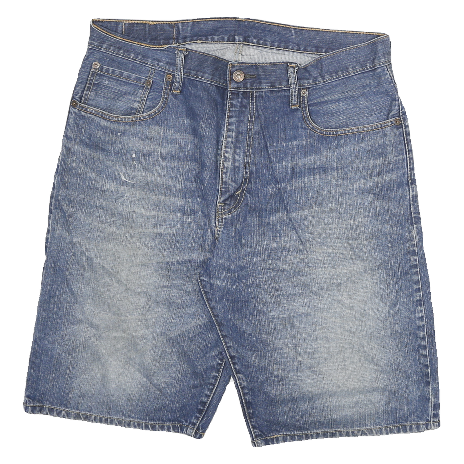 LEVI'S Mens Denim Blue Shorts XL W34 Casual Cotton Classic Fit Refurbished - N/A refurbished available on Cerqular