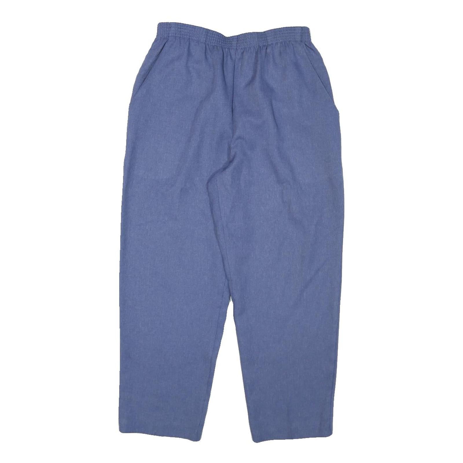 BRIGGS Womens Relaxed Blue Relaxed Leg Trousers W26 L24 Comfortable Elastic Refurbished - N/A refurbished available on Cerqular