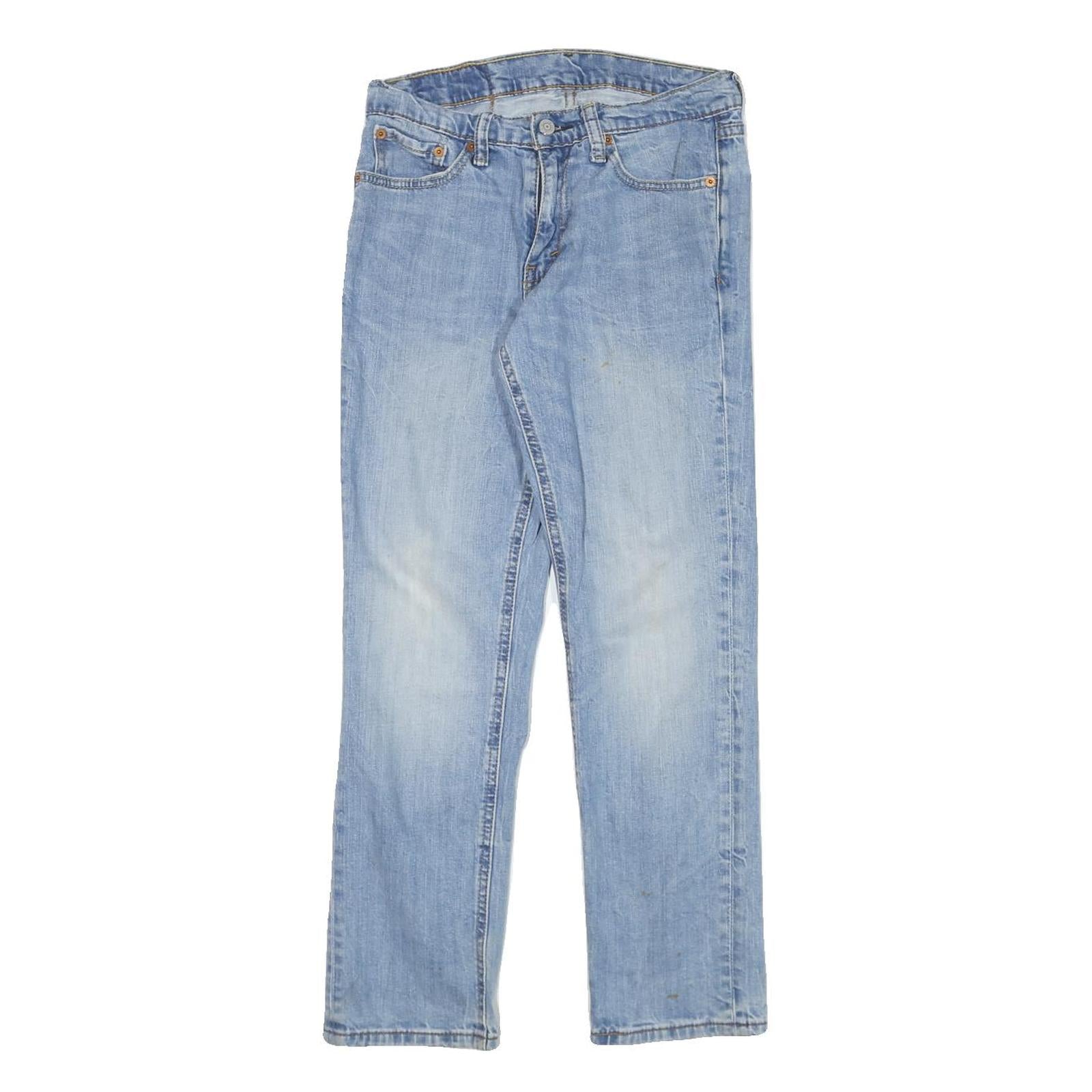 LEVI'S Mens Jeans Blue Slim Straight Denim Light W27 L27 Classic Fit Zip Closure Refurbished - N/A refurbished available on Cerqular