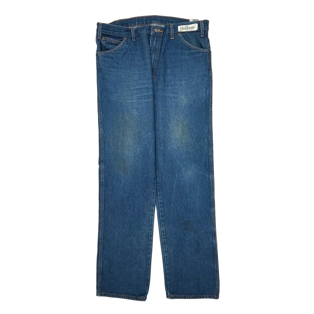 Dickies Jeans - 37W 35L Blue Cotton Refurbished - Thrifted (note: this is a term often used to describe second- refurbished available on Cerqular