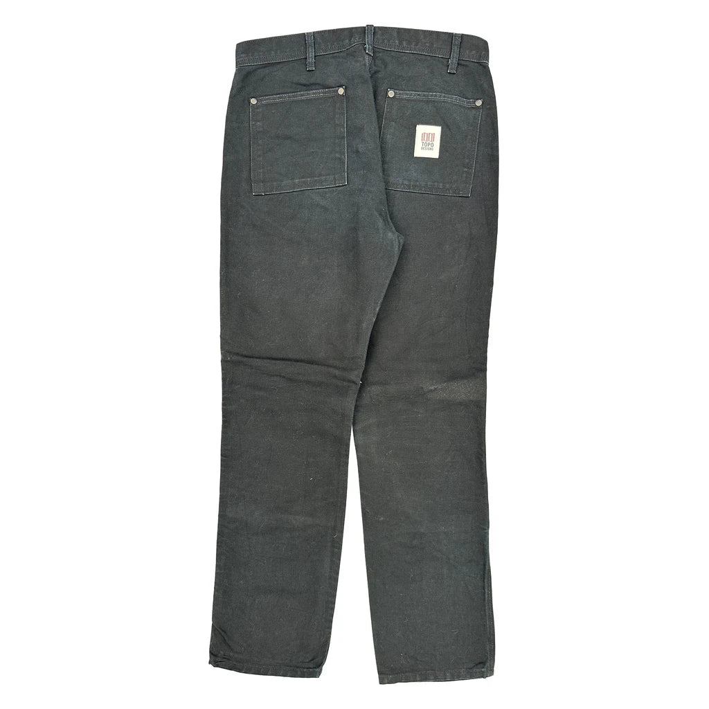 Buy Topo Carpenter Trousers - 34W 31L Grey Cotton Refurbished - $40.19 Topo Carpenter Trousers - 34W 31L Grey Cotton Refurbished - Thrifted (note: this is a term often used to describe second- refurbished available on Cerqular