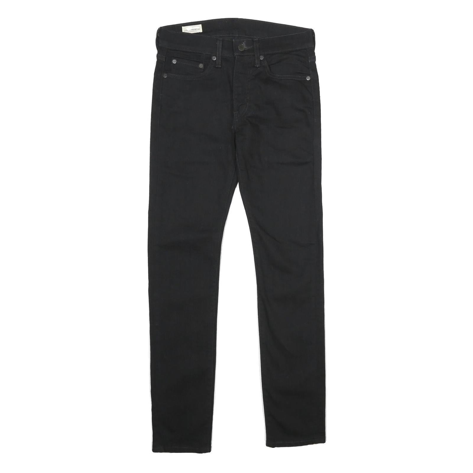 LEVI'S 519 BIG E Mens Jeans Black Regular Skinny Denim Raw W28 L30 Vintage Style Refurbished - N/A refurbished available on Cerqular