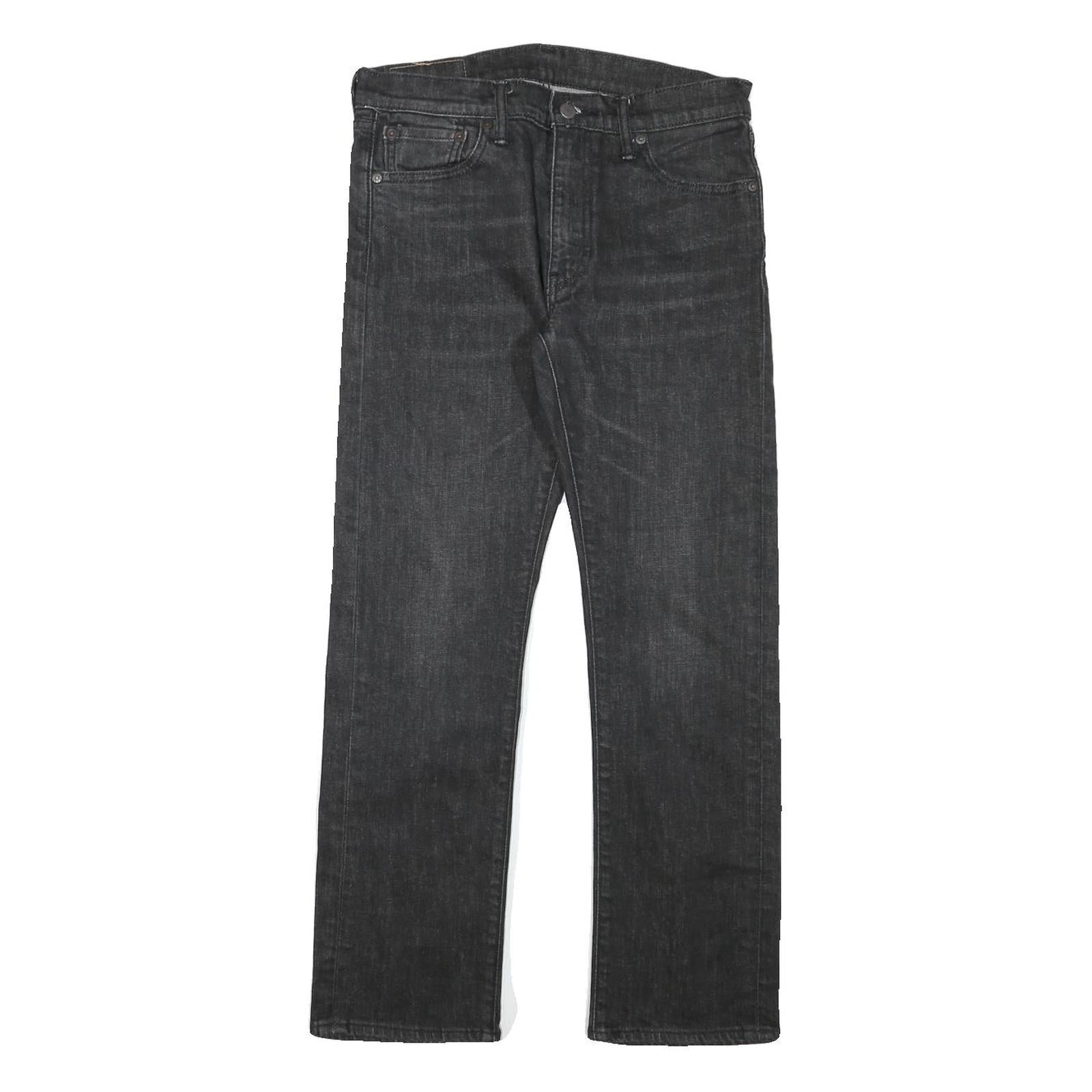LEVI'S 513 Mens Jeans Black Regular Straight Denim Medium W30 L28 Zip Cotton Refurbished - N/A refurbished available on Cerqular
