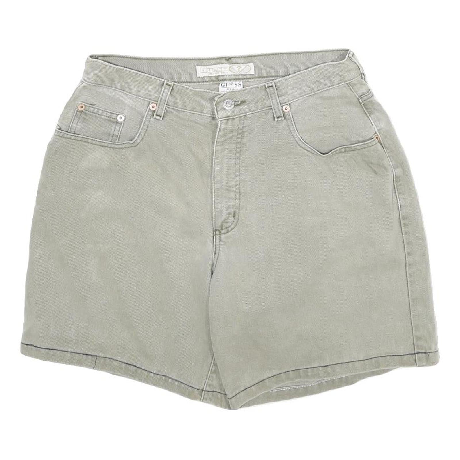 GUESS Womens Shorts Grey Casual Cotton M W32 Classic Stylish Refurbished - N/A refurbished available on Cerqular