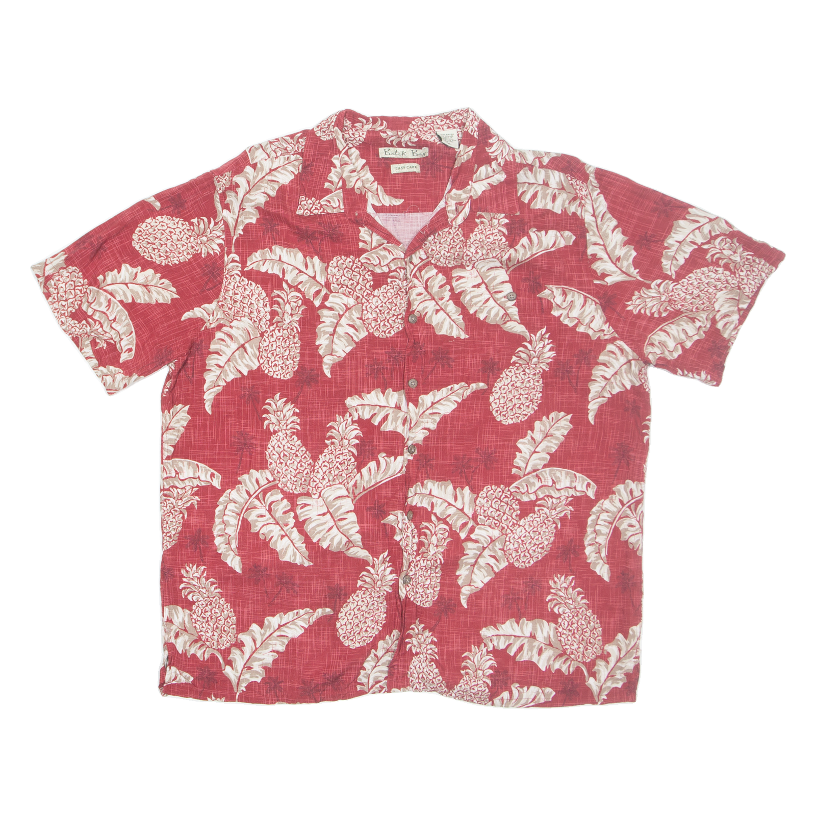BATIK BAY Mens Hawaiian Shirt Red Floral XL Refurbished - N/A refurbished available on Cerqular