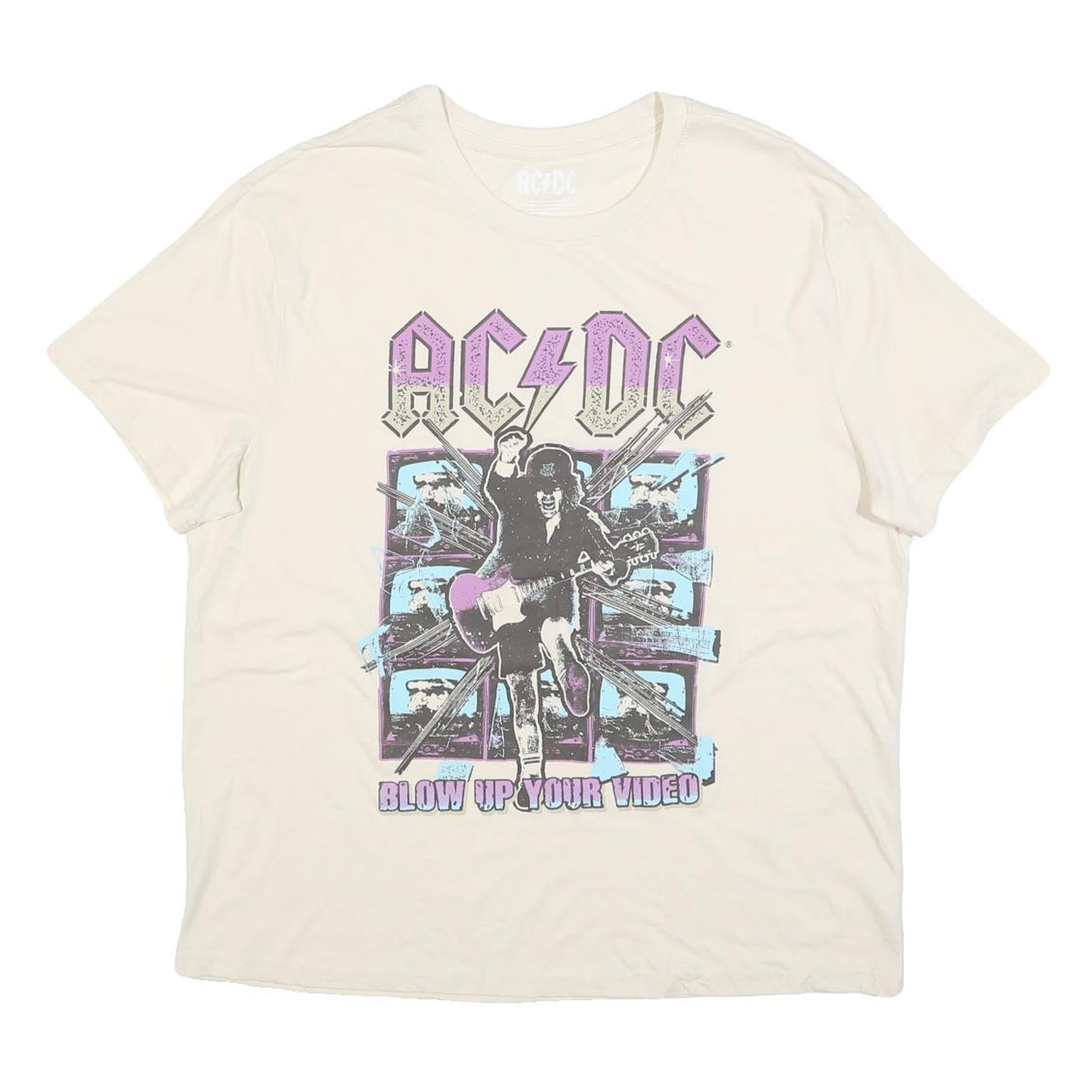 Buy ACDC Womens Cream Band T-Shirt XL Short Sleeve Crew Neck Rock Graphic Refurbished - $23.39 ACDC Womens Cream Band T-Shirt XL Short Sleeve Crew Neck Rock Graphic Refurbished - N/A refurbished available on Cerqular