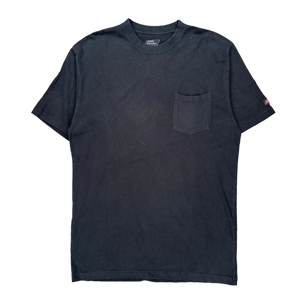 Dickies Tall T-Shirt - Large Black Cotton Refurbished - Thrifted (note: this is a term often used to describe second- refurbished available on Cerqular