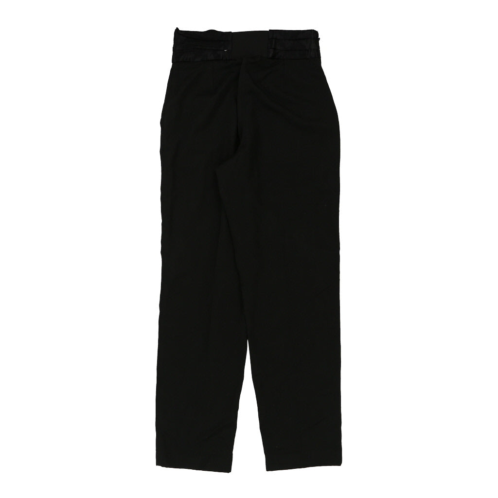 Sisley Trousers - 30W UK 10 Black Cotton Refurbished - Thrifted (note: this is a term often used to describe second- refurbished available on Cerqular