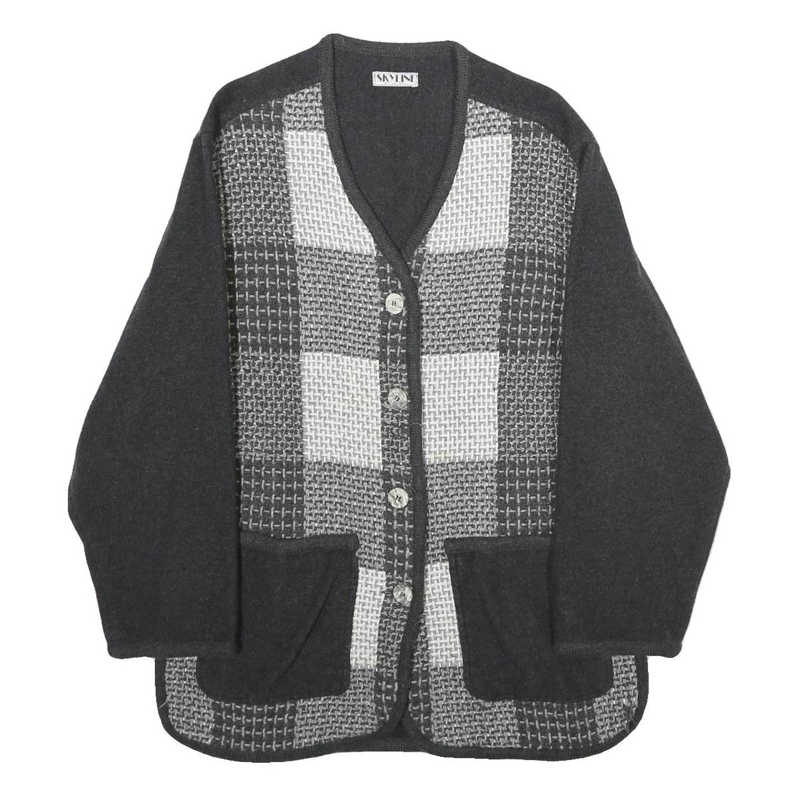 Buy SKYLINE Womens Grey Wool Blend Button Jacket M Check Pattern Casual Outerwear Refurbished - $37.69 SKYLINE Womens Grey Wool Blend Button Jacket M Check Pattern Casual Outerwear Refurbished - N/A refurbished available on Cerqular