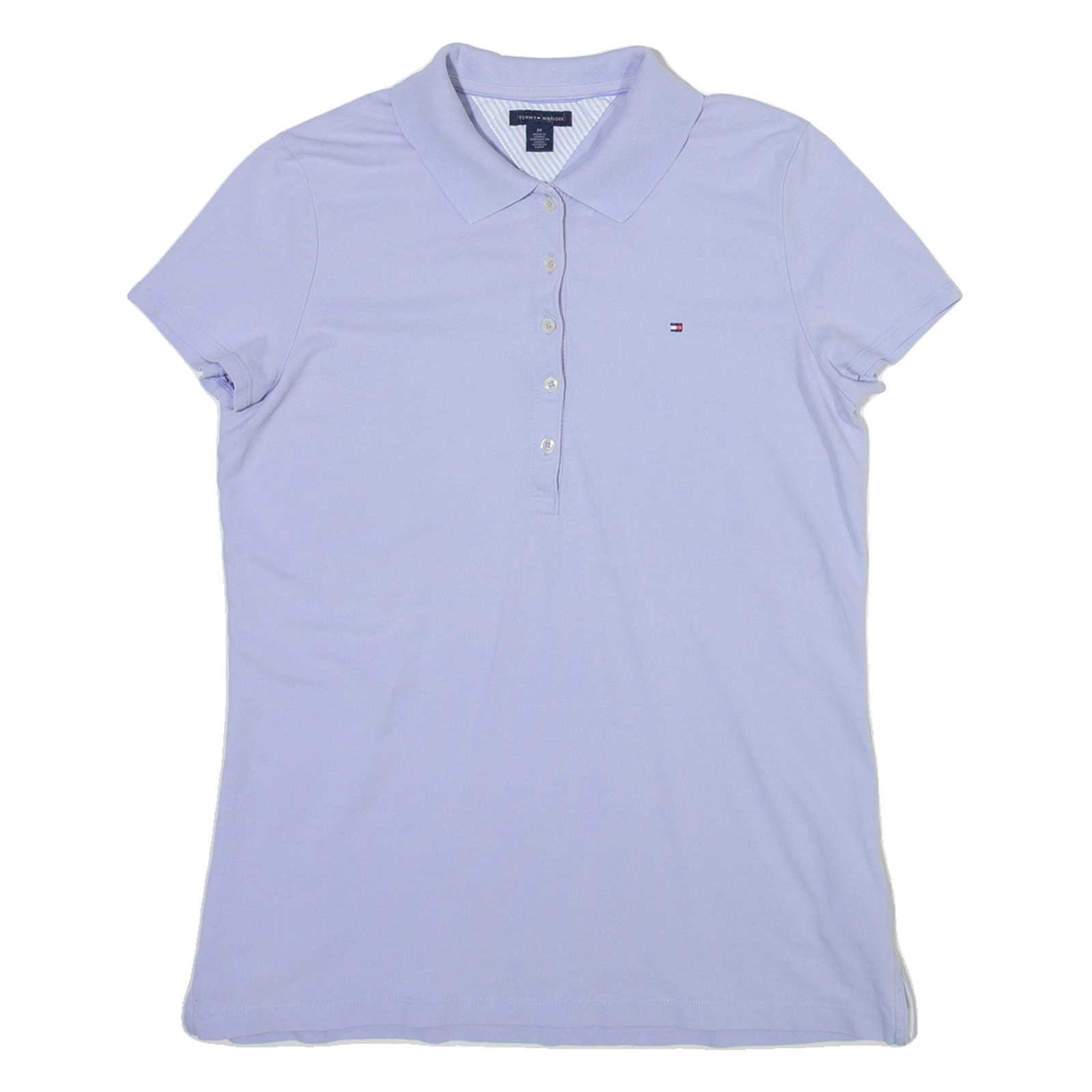 TOMMY HILFIGER Womens Polo Shirt Blue M Refurbished - N/A refurbished available on Cerqular