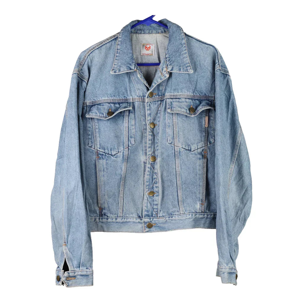 Buy Stefanel Denim Jacket - Medium Blue Cotton Refurbished - $25.45 Stefanel Denim Jacket - Medium Blue Cotton Refurbished - Thrifted (note: this is a term often used to describe second- refurbished available on Cerqular