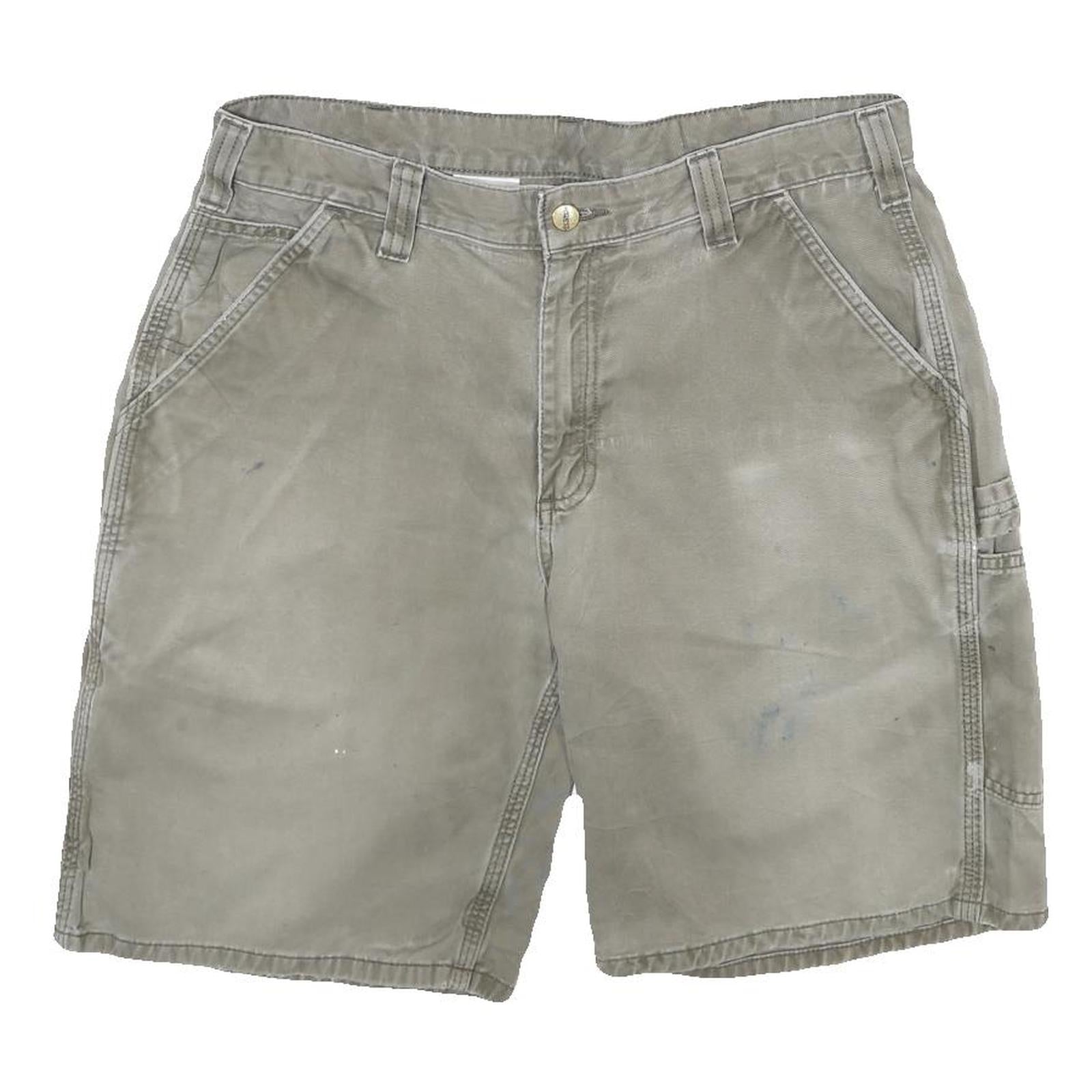 CARHARTT Mens Shorts Beige Casual Plain L W34 Durable Cotton Workwear Refurbished - N/A refurbished available on Cerqular