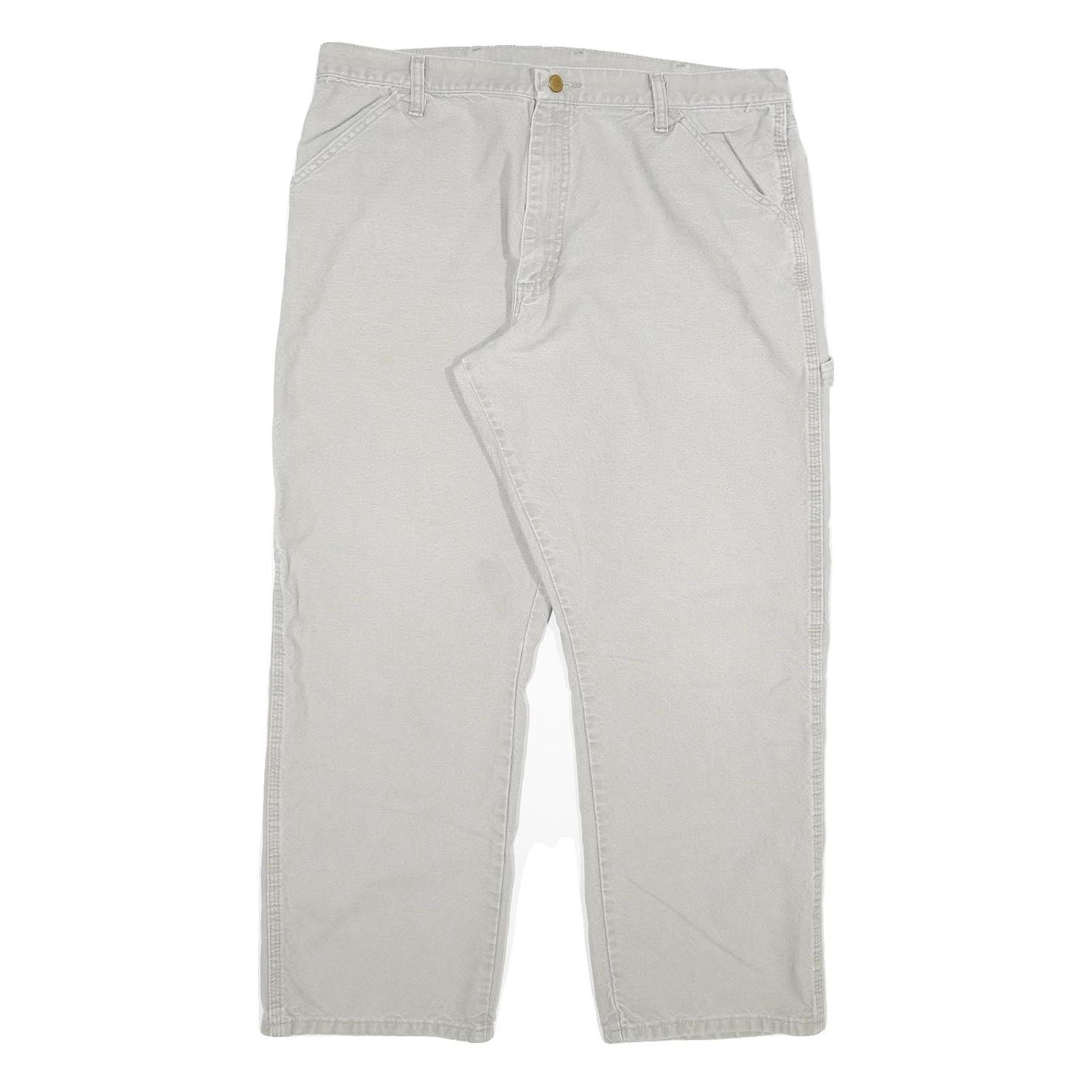 DICKIES Mens Cotton Blend Relaxed Beige Trousers W36 L30 Workwear Utility Refurbished - N/A refurbished available on Cerqular