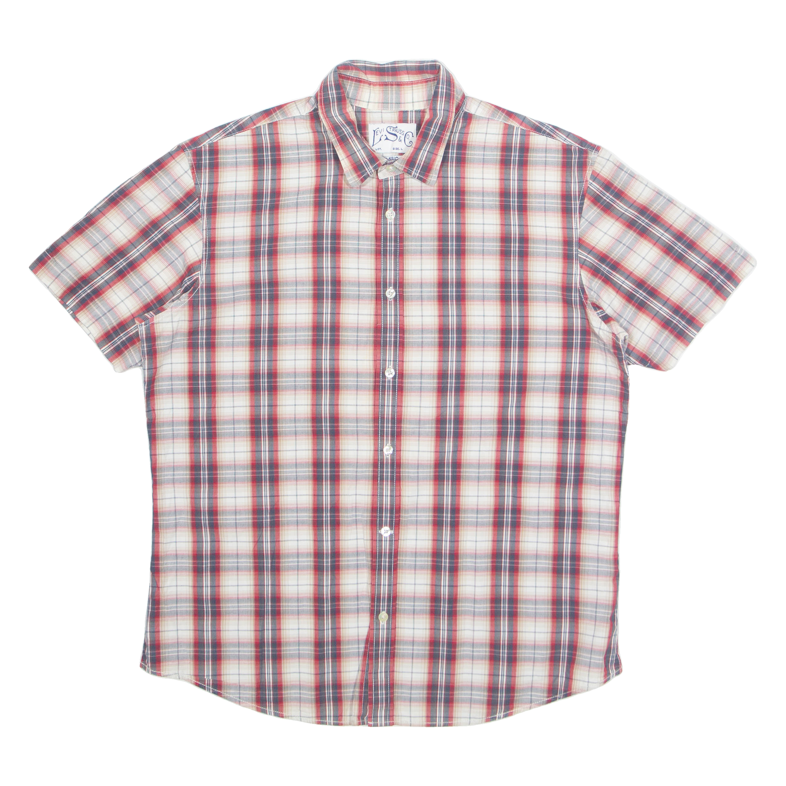Buy LEVI'S Mens Shirt Red Check L Refurbished - $31.19 LEVI'S Mens Shirt Red Check L Refurbished - N/A refurbished available on Cerqular