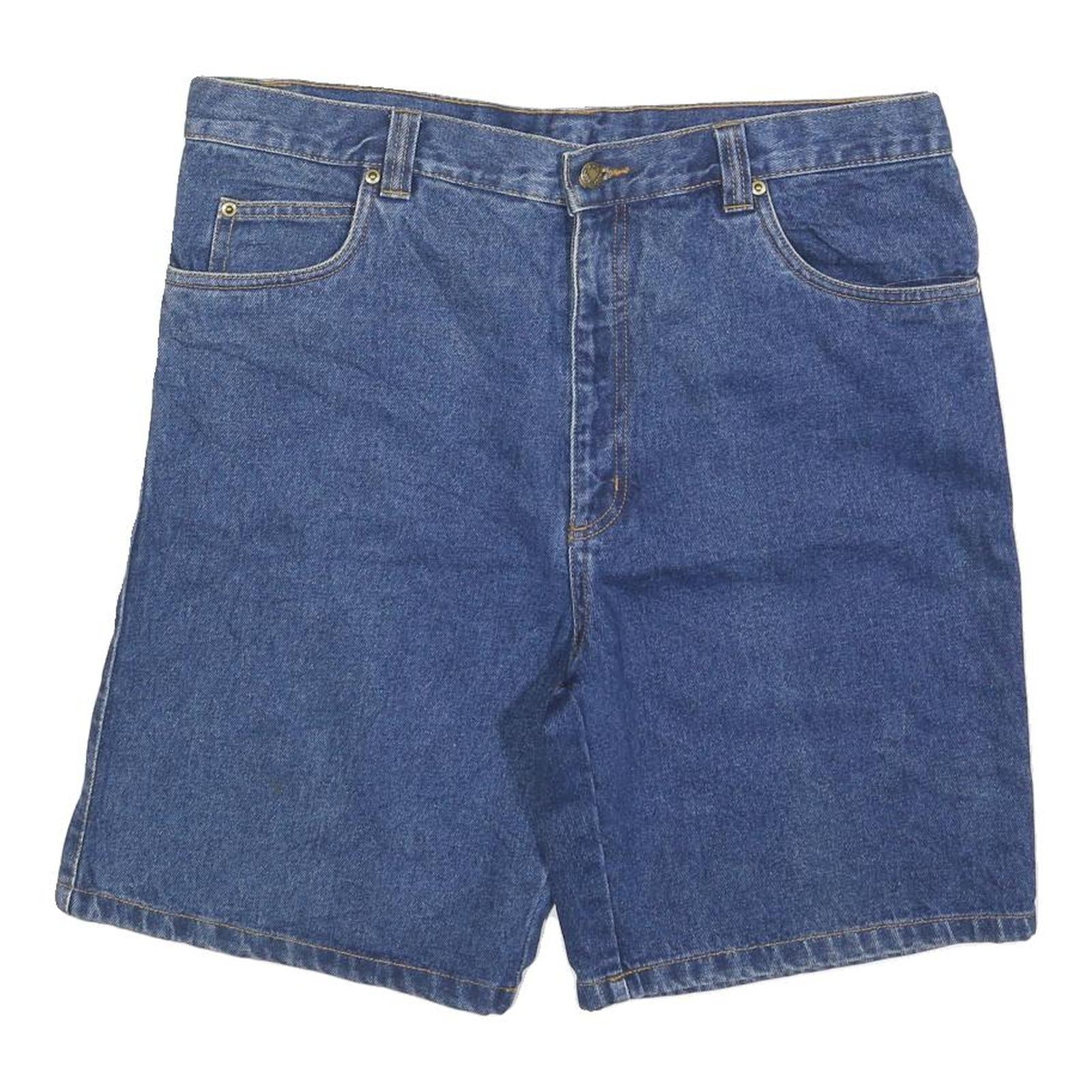 FLAGSHIP Mens Denim Blue Casual Shorts XL W38 Cotton Blend Classic Fit Refurbished - N/A refurbished available on Cerqular