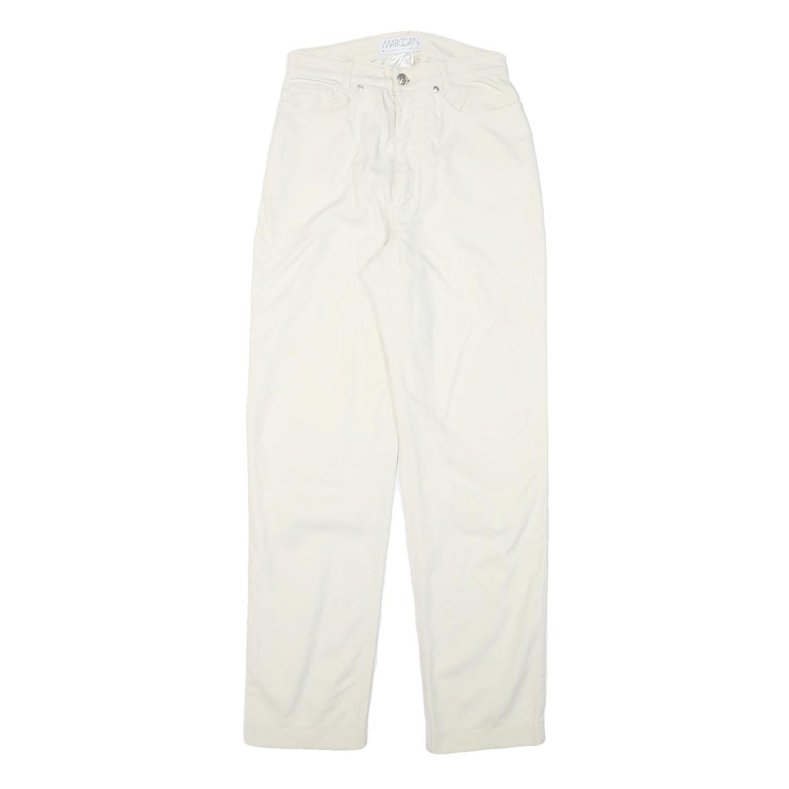 Buy MARC CAIN Womens Cotton Blend White Regular Leg Trousers W26 L31 Zip Fit Refurbished - $36.39 MARC CAIN Womens Cotton Blend White Regular Leg Trousers W26 L31 Zip Fit Refurbished - N/A refurbished available on Cerqular
