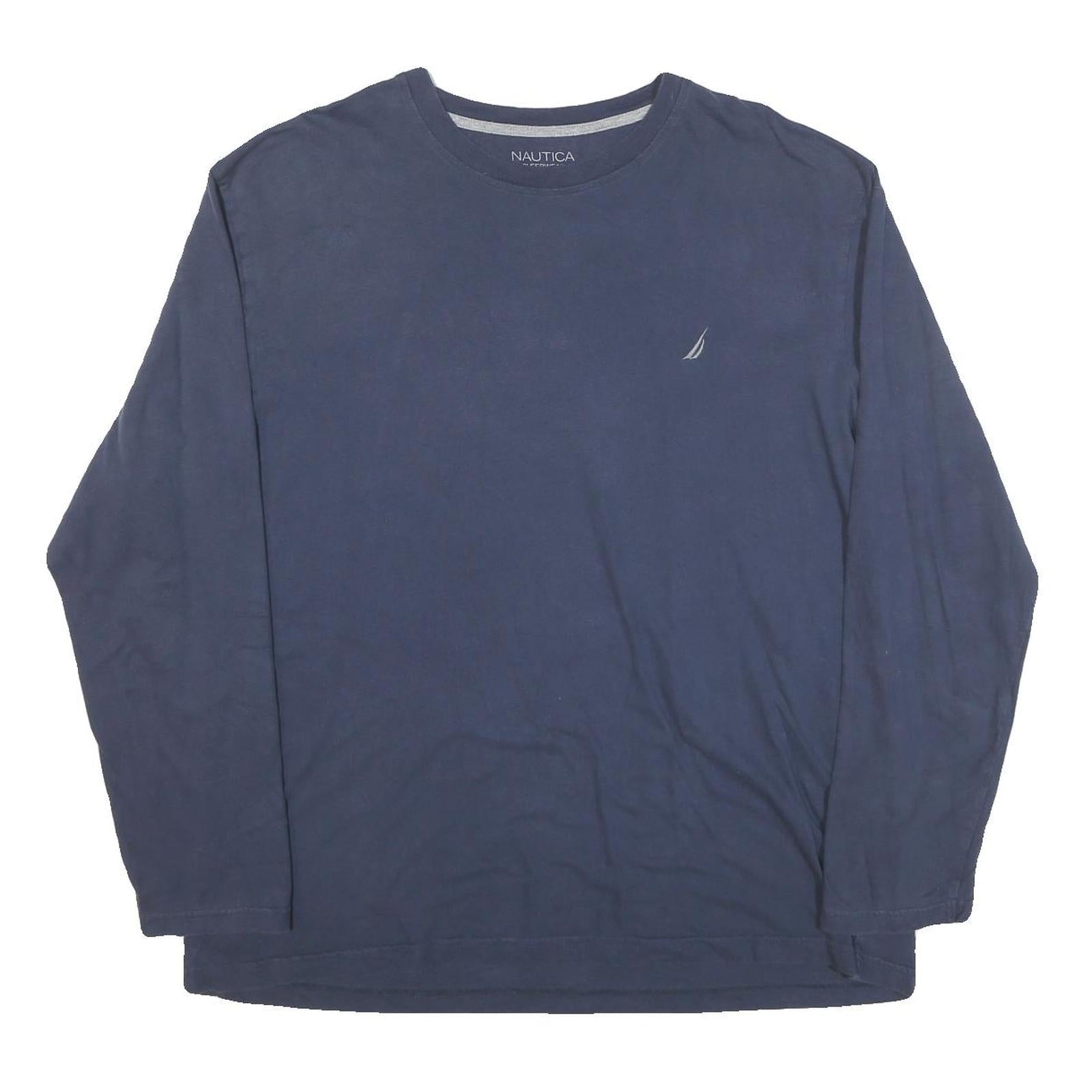 Buy NAUTICA Mens Blue Long Sleeve Crew Neck T-Shirt XL Cotton Blend Classic Refurbished - $32.49 NAUTICA Mens Blue Long Sleeve Crew Neck T-Shirt XL Cotton Blend Classic Refurbished - N/A refurbished available on Cerqular