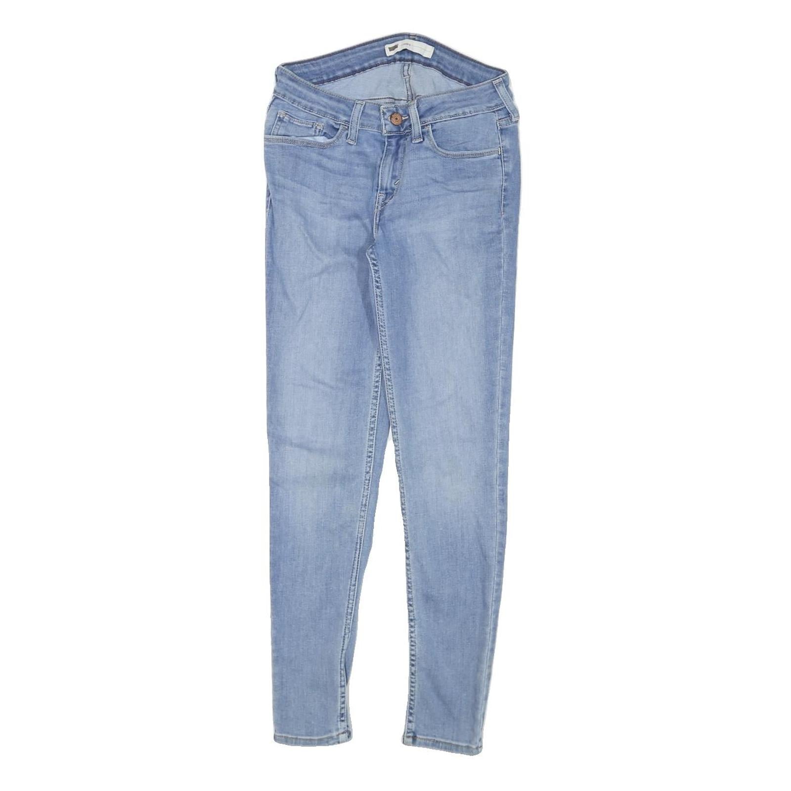LEVI'S Womens Slim Blue Skinny Denim Medium Wash Cotton Blend W24 L27 Zip Refurbished - N/A refurbished available on Cerqular