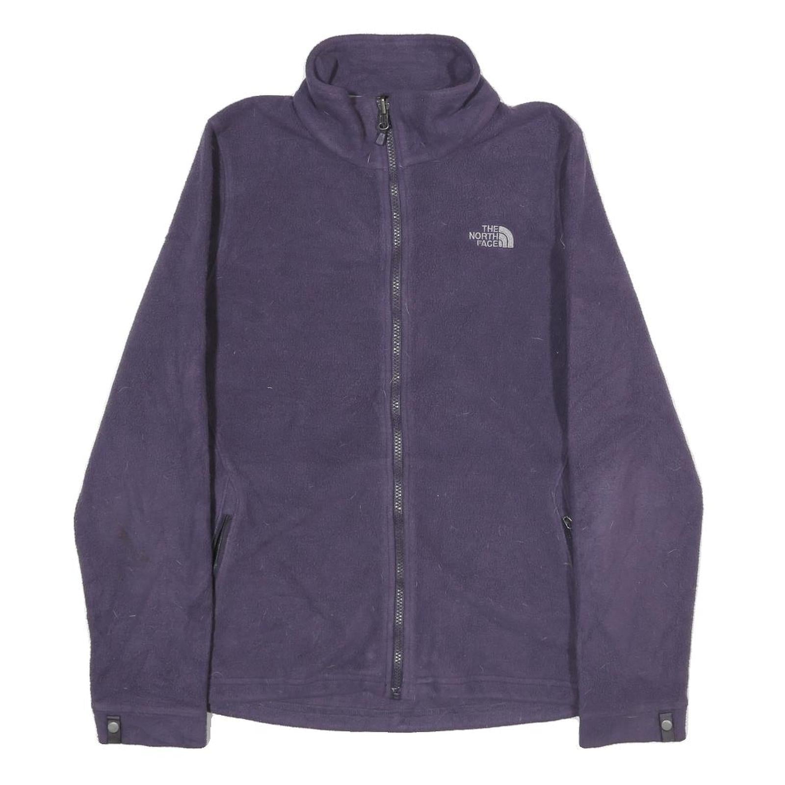 THE NORTH FACE Womens Purple Jacket M Polyester Fleece Zip Outdoor Casual Warm Refurbished - N/A refurbished available on Cerqular