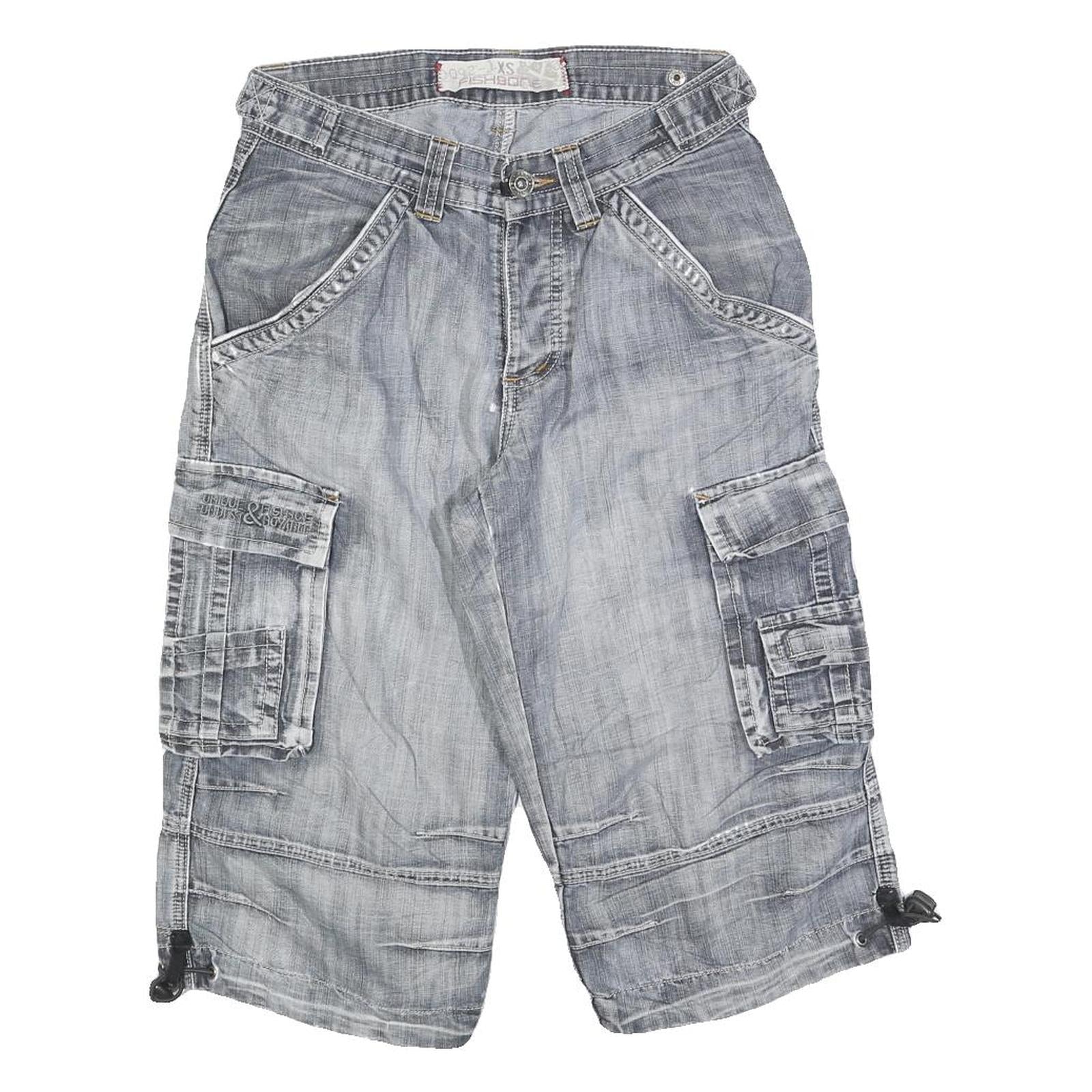 Buy FISHBONE Mens Cargo Blue XS W26 Cotton Shorts Casual Style Refurbished - $12.99 FISHBONE Mens Cargo Blue XS W26 Cotton Shorts Casual Style Refurbished - N/A refurbished available on Cerqular