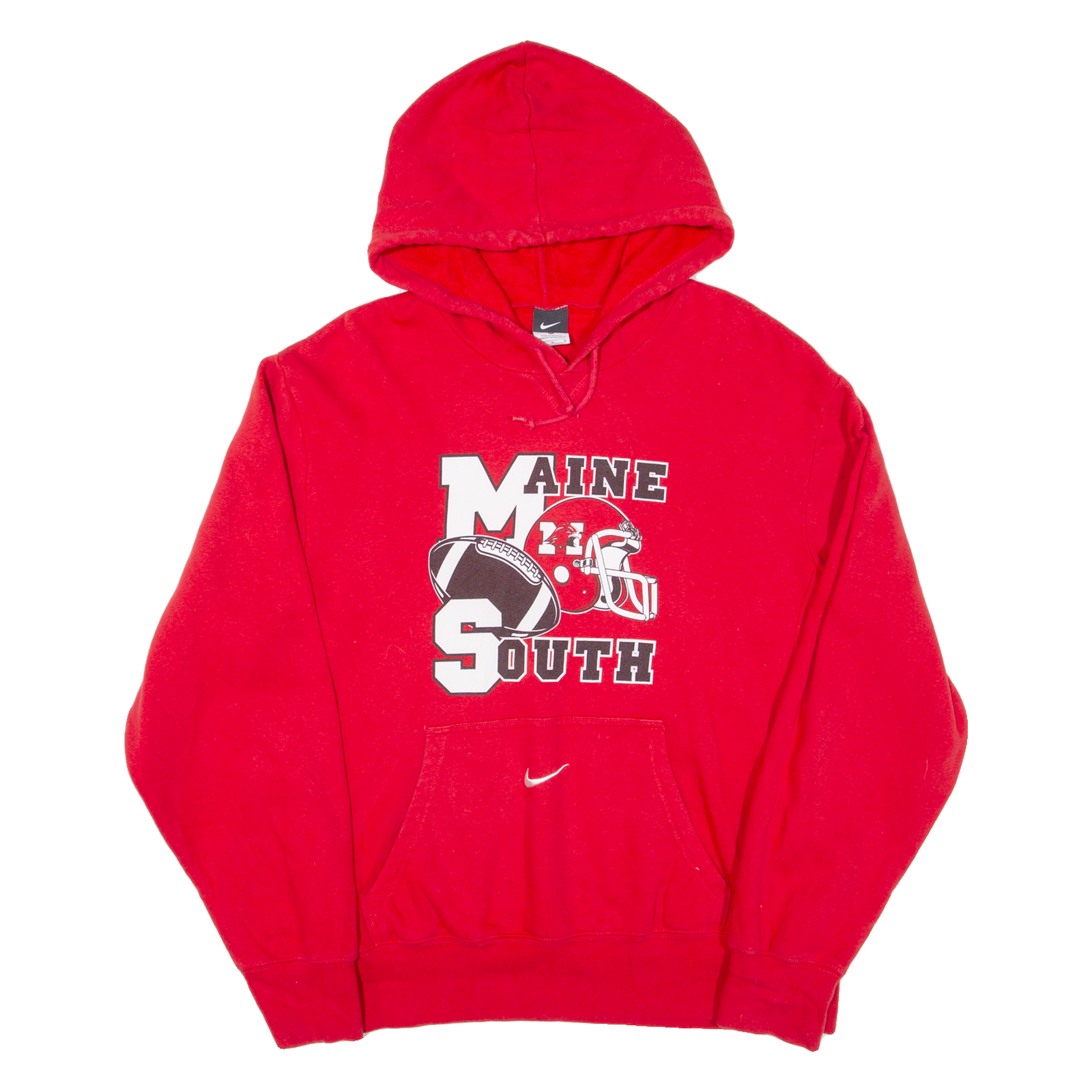 NIKE Maine South Mens Red Hoodie USA M Refurbished - N/A refurbished available on Cerqular