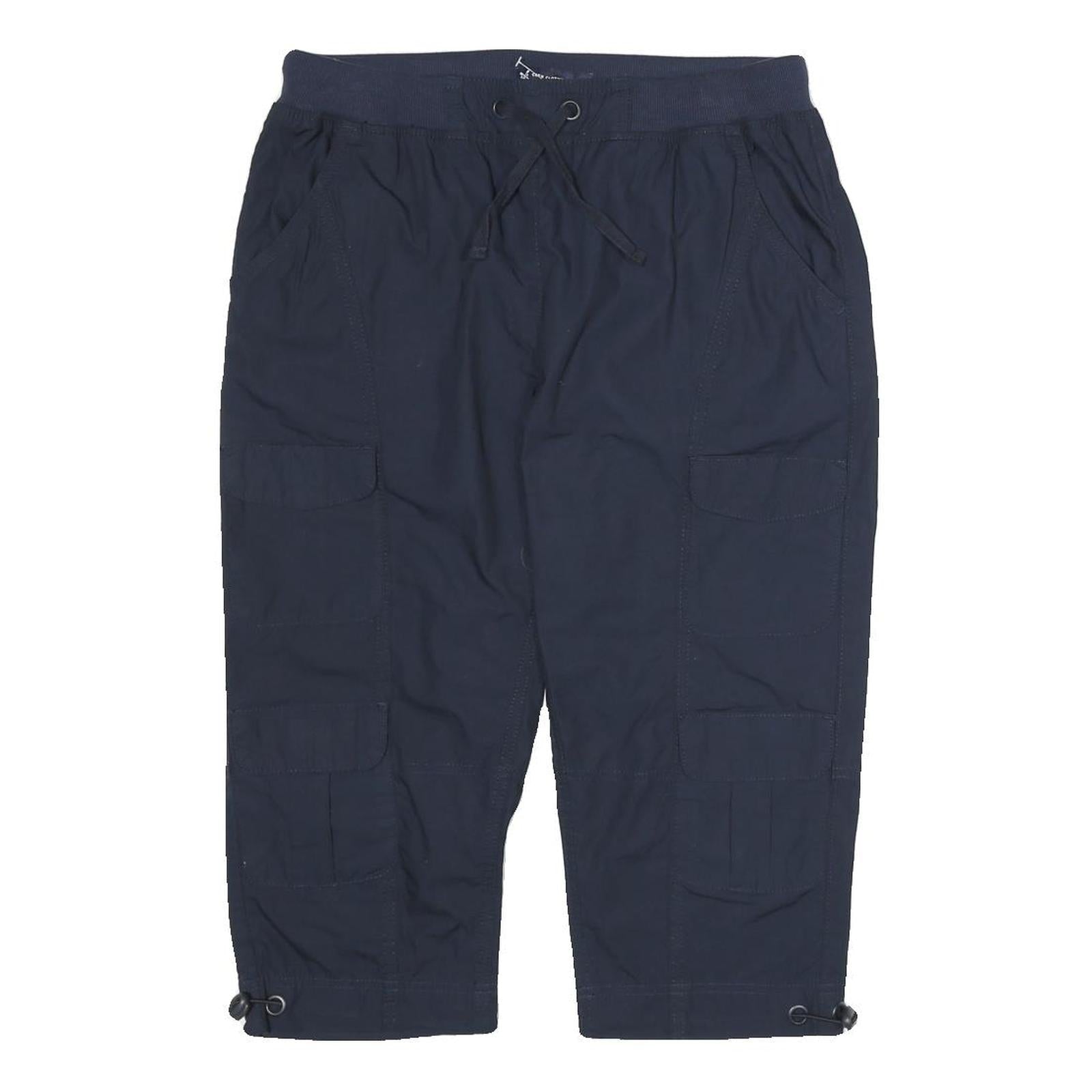 CREW CLOTHING Mens Shorts Navy Blue Cargo M W30 Cotton Blend Casual Refurbished - N/A refurbished available on Cerqular