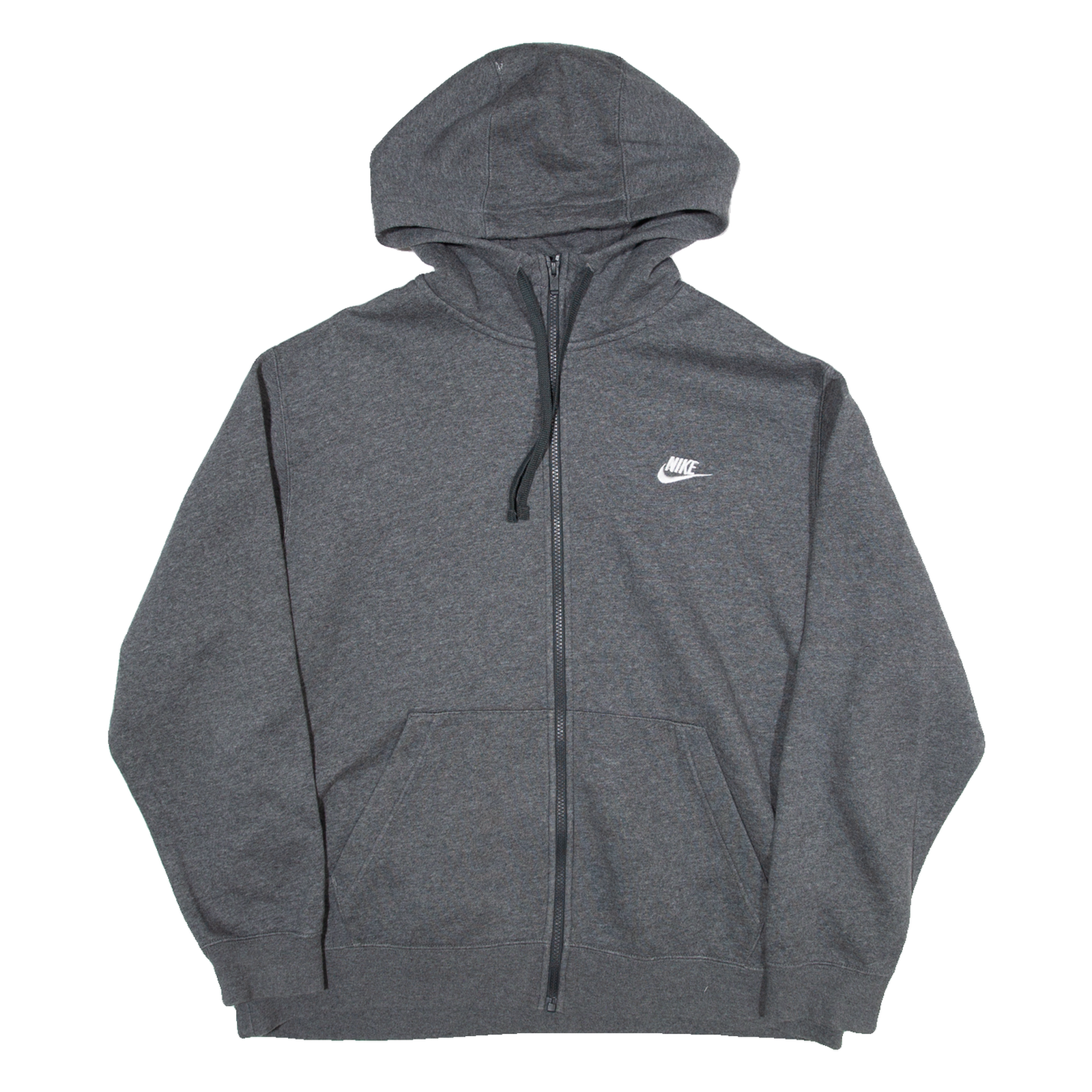 NIKE Womens Grey Hoodie Full Zip XL Refurbished - N/A refurbished available on Cerqular