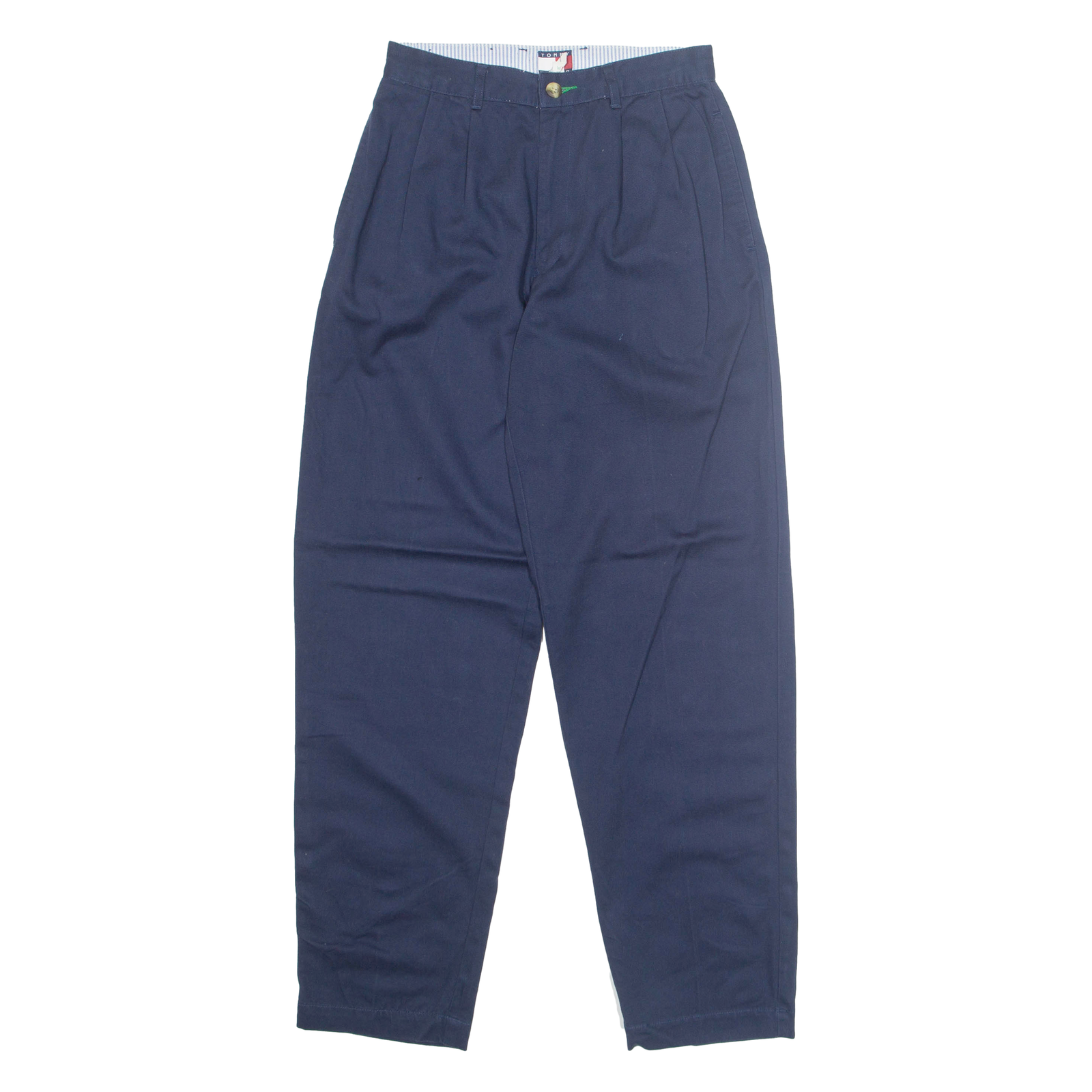TOMMY HILFIGER Chino Workwear Womens Trousers Blue Regular Tapered W24 L28 Refurbished - N/A refurbished available on Cerqular