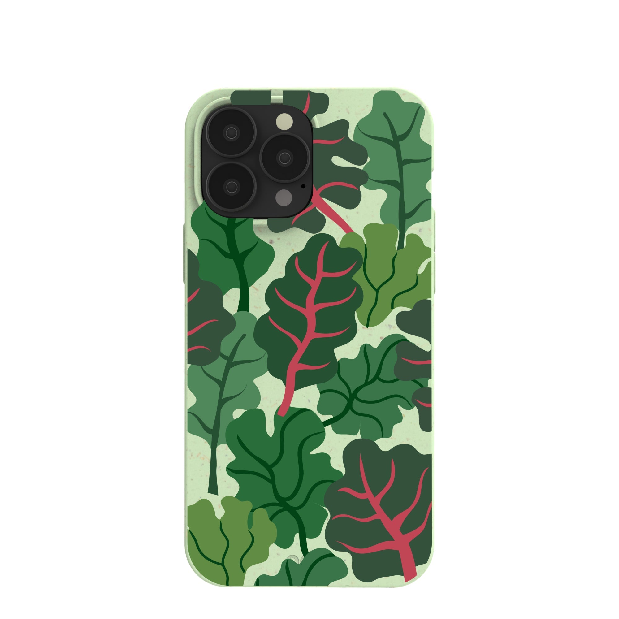 Sage Green Leafy Greens iPhone 13 Pro Max Case Refurbished - Pela Case refurbished available on Cerqular