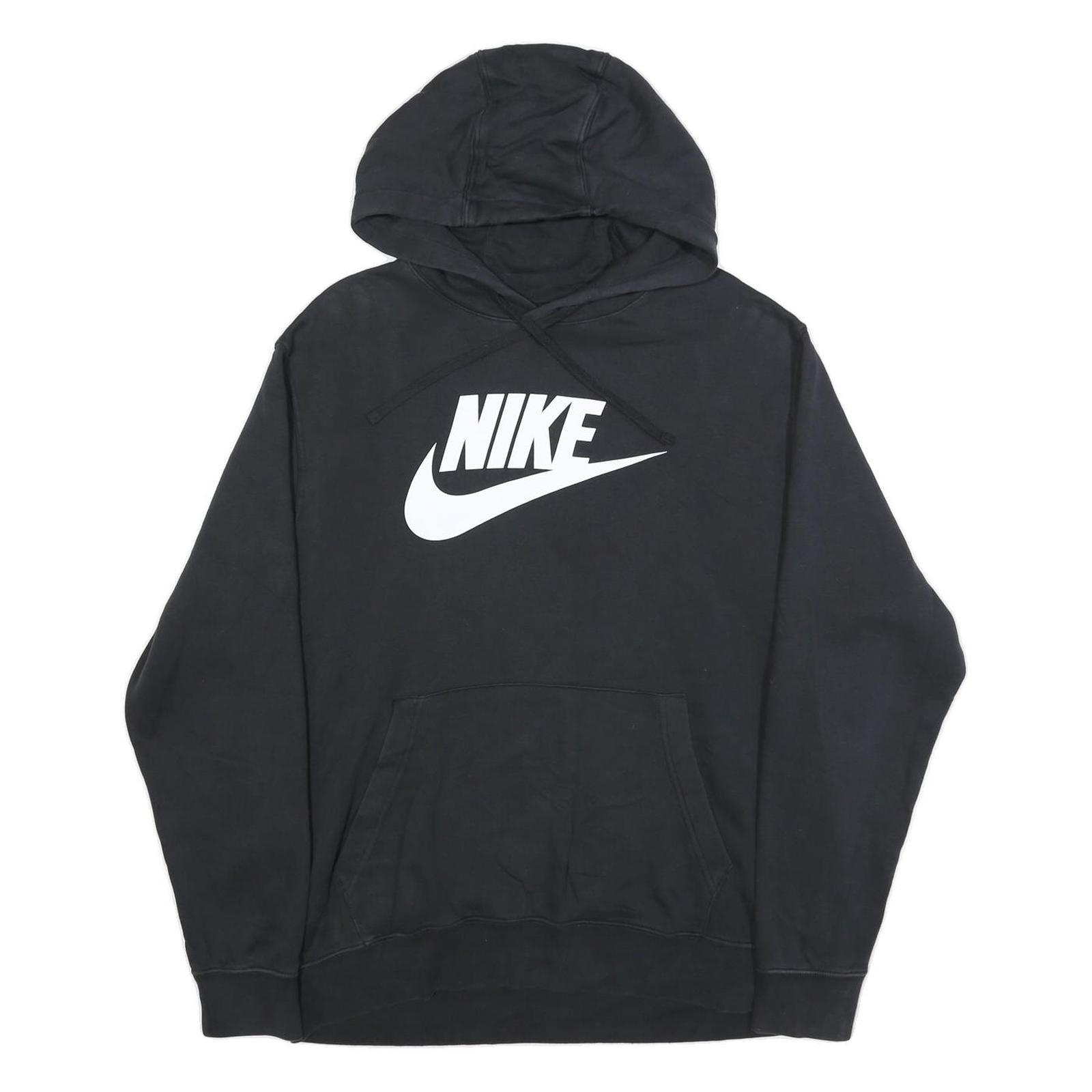 NIKE Mens Black Pullover Hoodie XL Classic Logo Sweatshirt Refurbished - N/A refurbished available on Cerqular