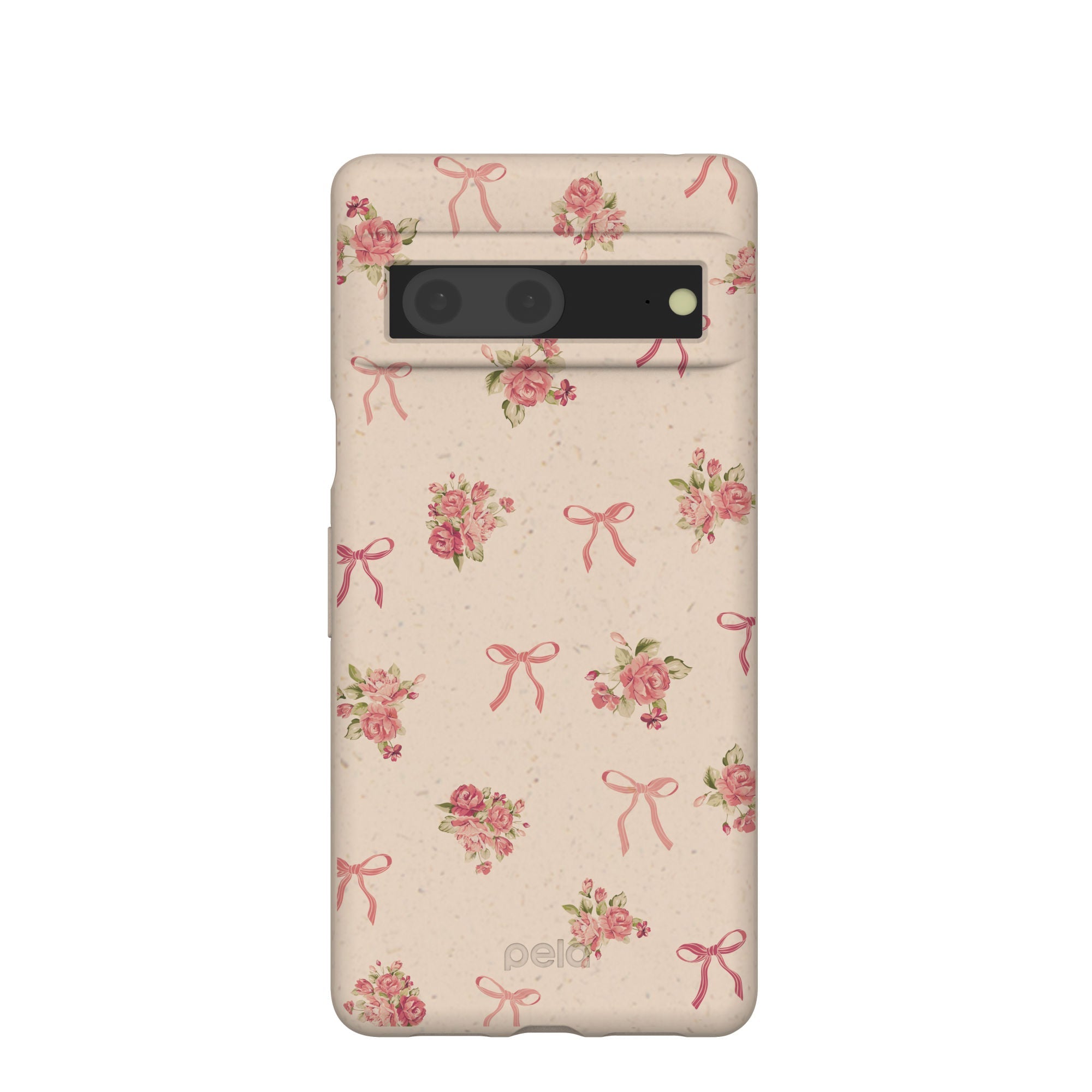 Seashell Roses and Bows Google Pixel 7 Case Refurbished - Pela Case refurbished available on Cerqular