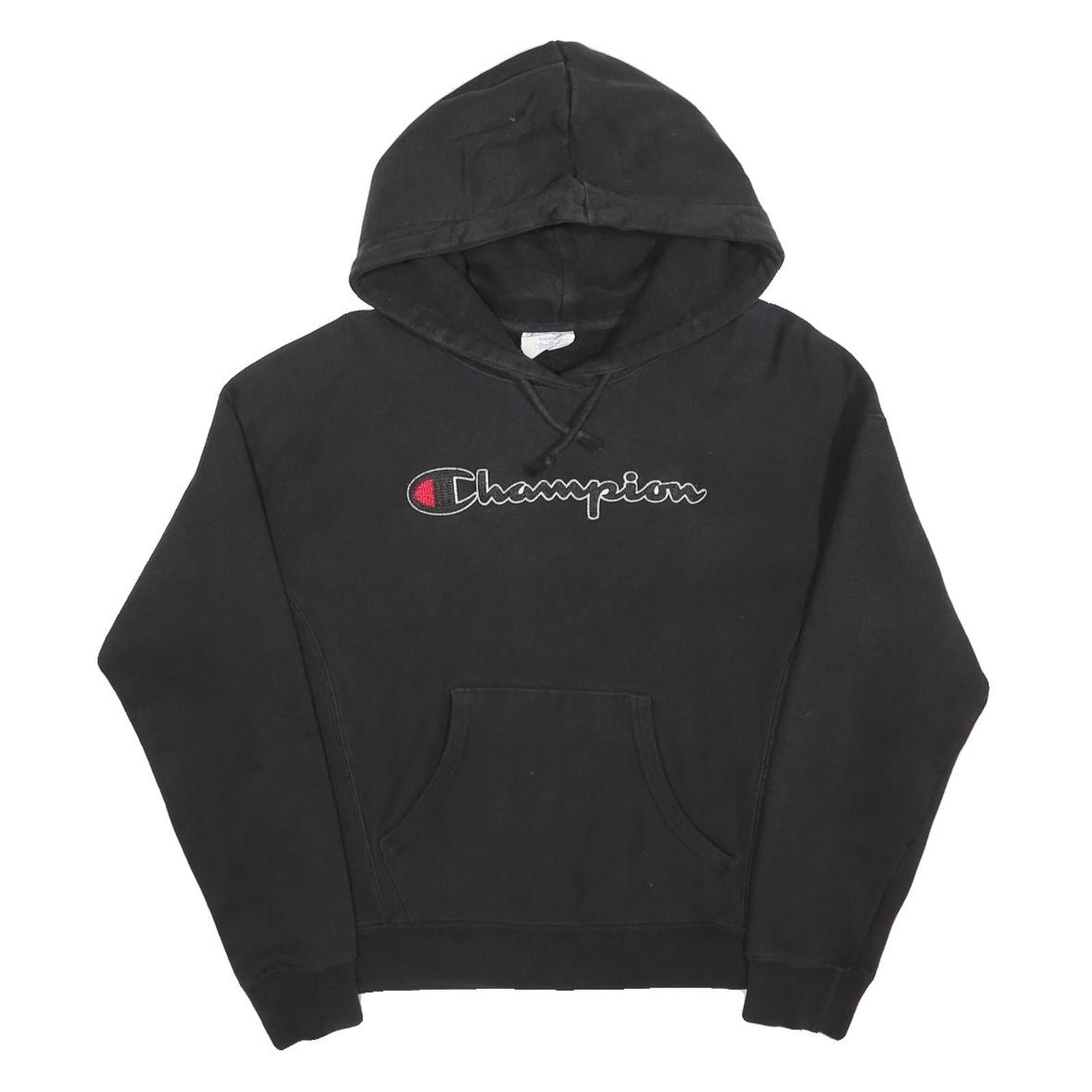 CHAMPION REVERSE WEAVE Mens Black Hoodie S Embroidered Logo Pullover cotton Refurbished - N/A refurbished available on Cerqular