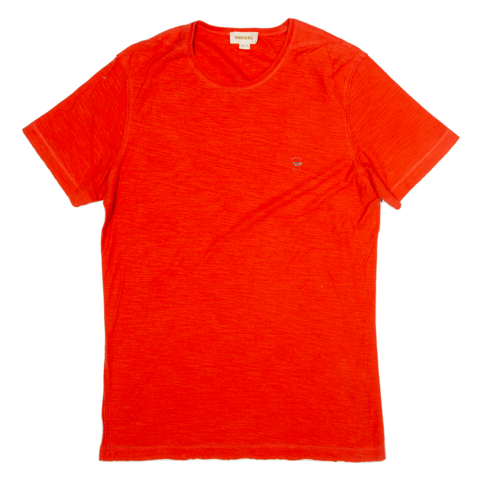 DIESEL Womens T-Shirt Orange M Refurbished - N/A refurbished available on Cerqular